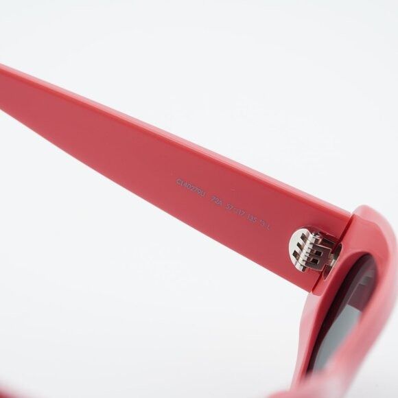 Celine Celine CL40279U 72A Sunglasses Pink Cat Eye Frame, Grey Size ONE SIZE - 6 Thumbnail