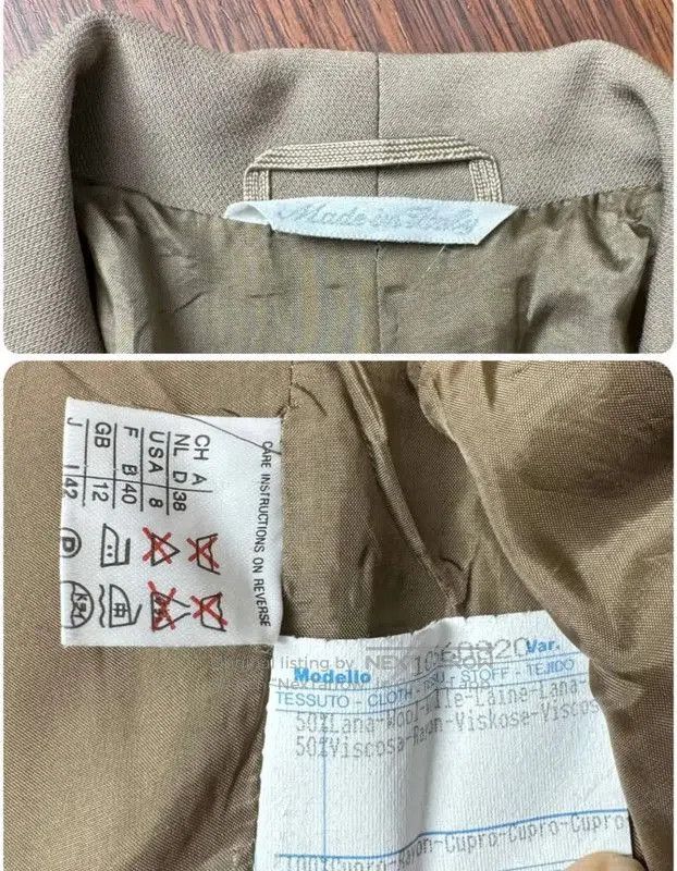 Max Mara MaxMara Beige Wool Blazer Cardigan . Size XXS / US 00 / IT 34 - 6 Thumbnail