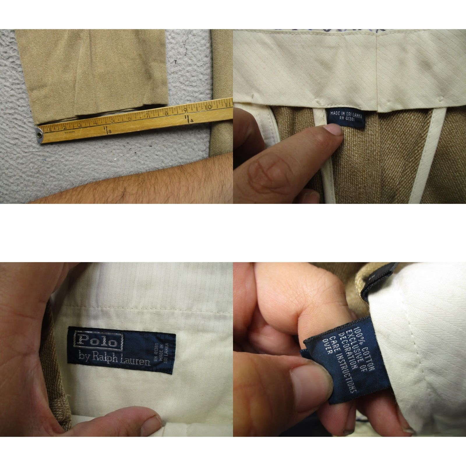 Polo Ralph Lauren Polo Ralph Lauren Pants Mens 36x32 Classic Chino Hunting Dress Trousers Casual Beige Size US M / EU 48-50 / 2 - 8 Thumbnail