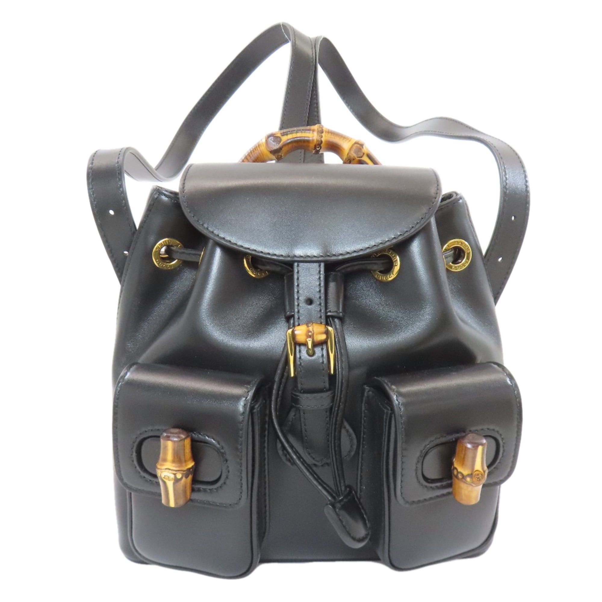 Gucci Gucci 702101 Bamboo Backpack/Daypack Calf Leather Women's GUCCI Size ONE SIZE - 1 Thumbnail