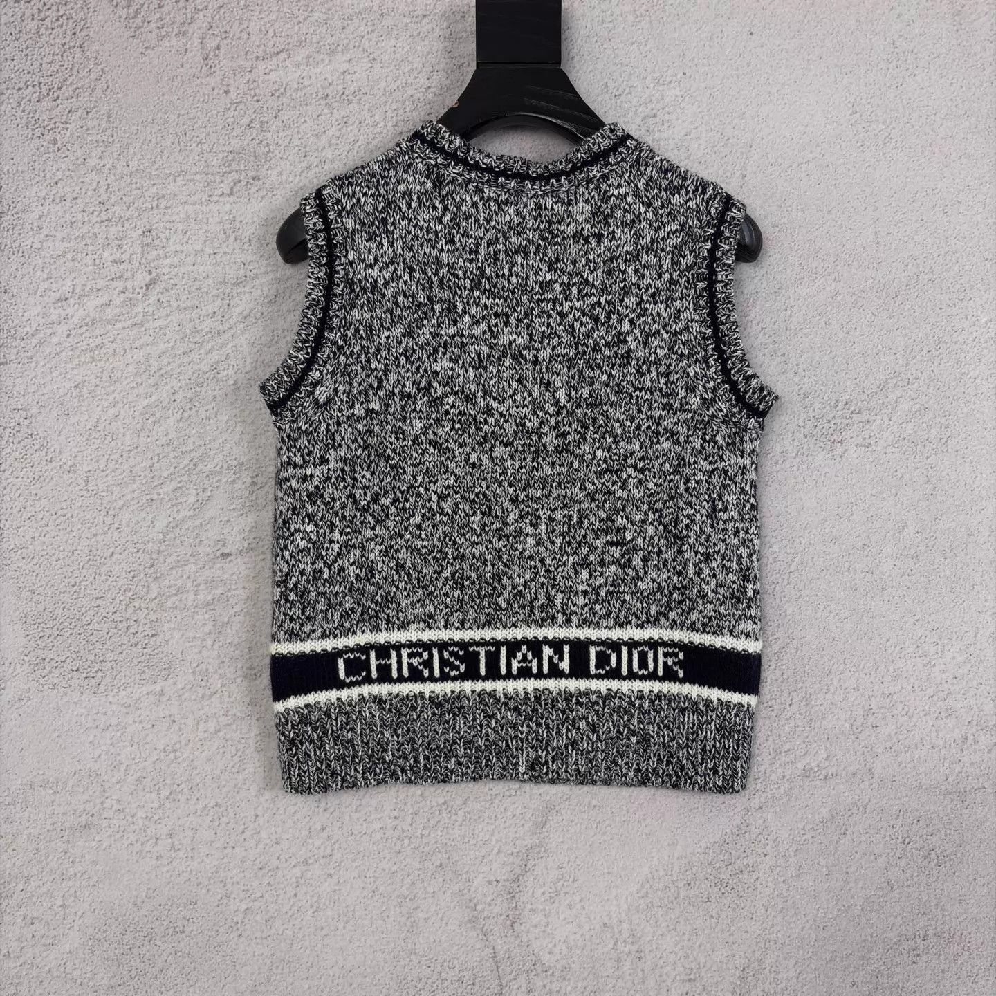 Dior Dior cashmere back logo gray vest size 36 Size XS / US 0-2 / IT 36-38 - 2 Thumbnail