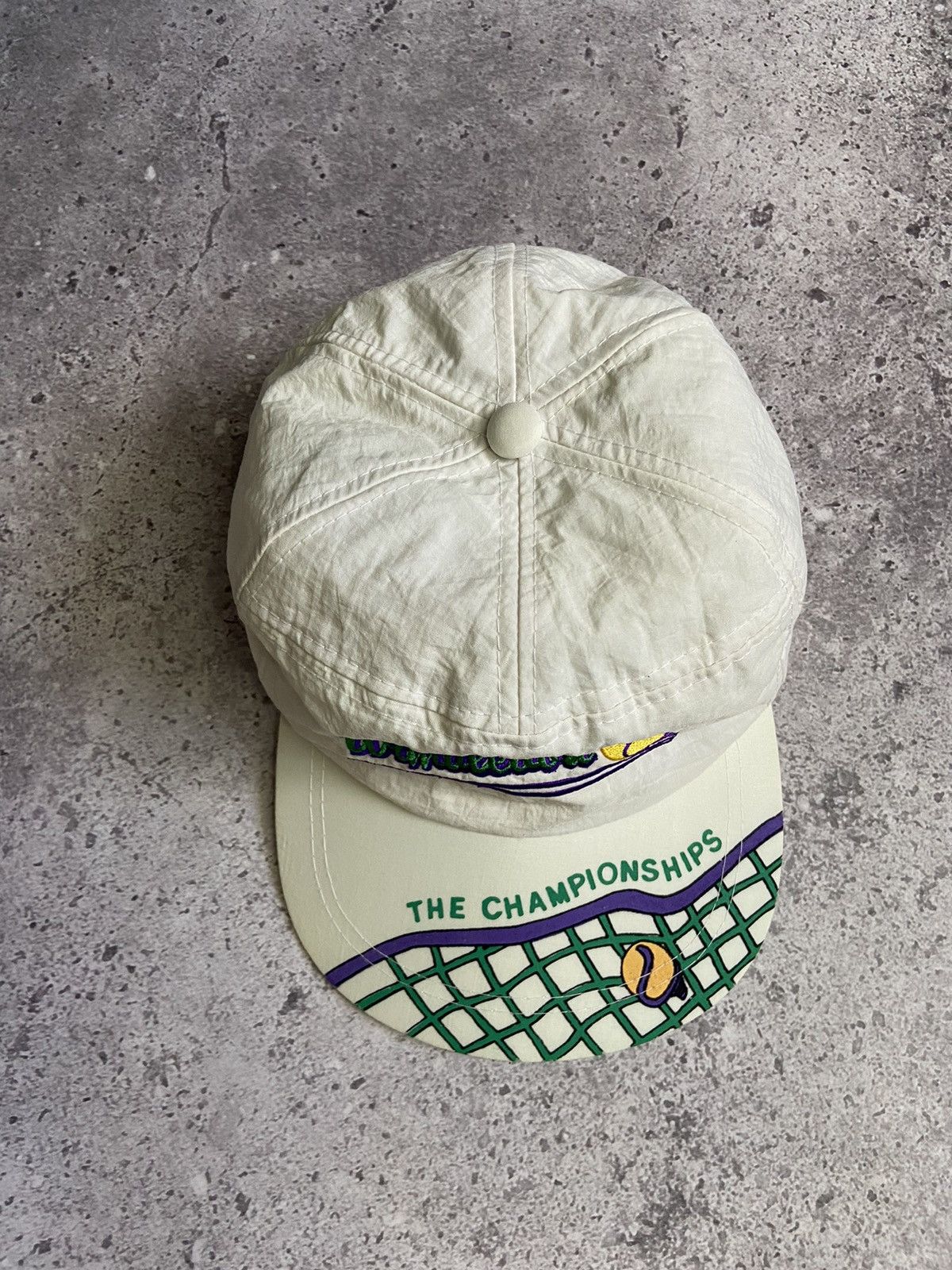 Vintage Vintage Embroidered Wimbledon 'The Championships' Cap Size ONE SIZE - 3 Thumbnail