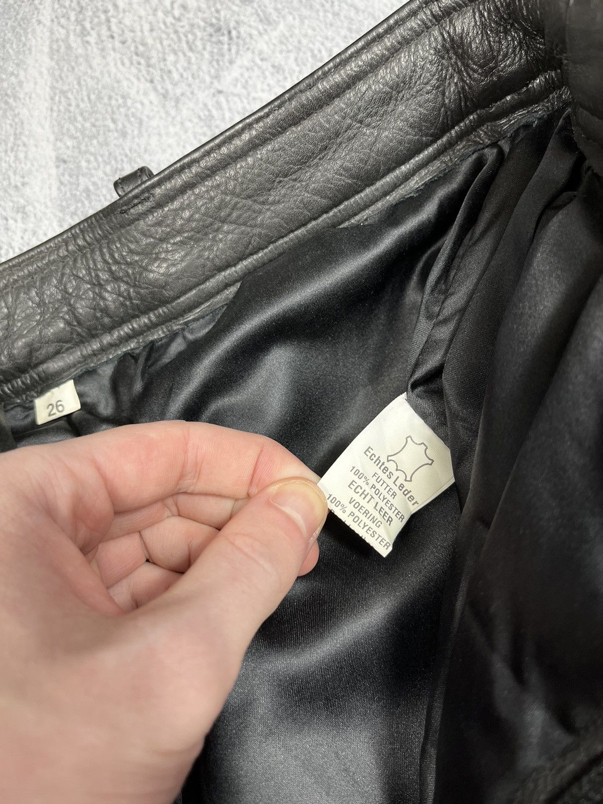 Leather × Vintage Vintage Y2K Leather pants biker opuim kadoya style size 26 Size 26" / US 2 / IT 38 - 7 Thumbnail