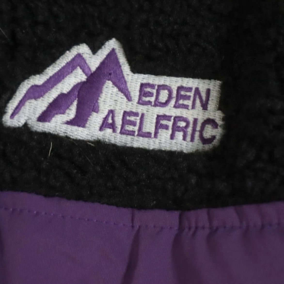 Vintage Aelfric Eden Sherpa Mountain Mosaic Solid Mock Long Sleeve Jacket Black Men's XL Shirt Size US XL / EU 56 / 4 - 5 Thumbnail