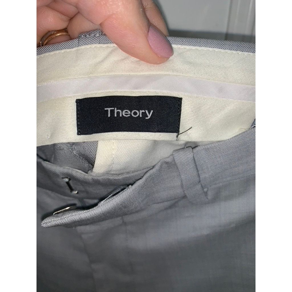 Theory Theory Men's Gray Dress Pants Size 33 Tailored Business Size US 33 - 3 Thumbnail
