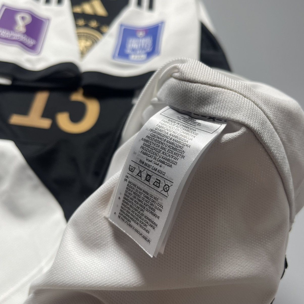 Adidas GERMANY ADIDAS 2022 WORLD CUP SOCCER HOME JERSEY #13 MULLER Size US L / EU 52-54 / 3 - 11 Thumbnail