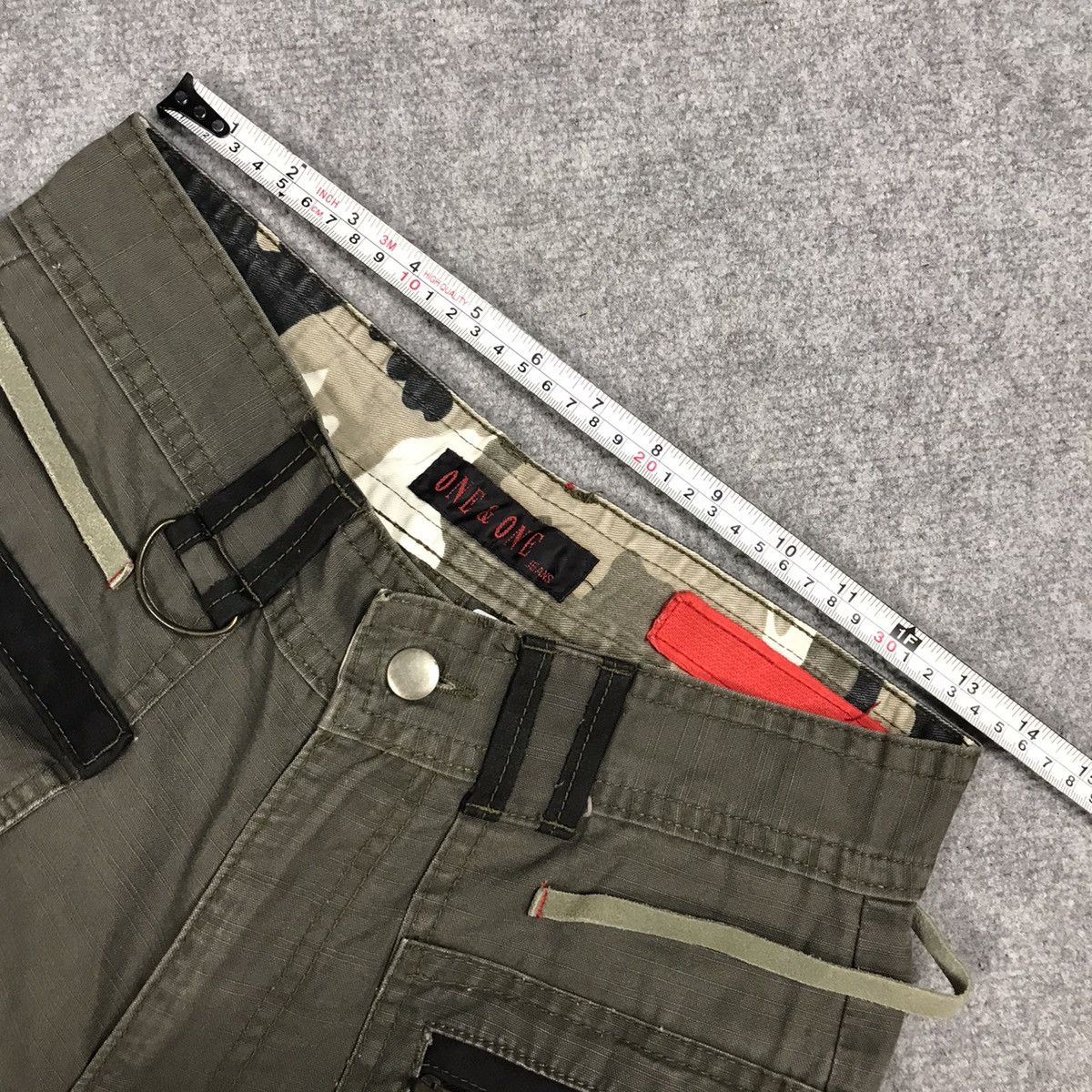 ONE ONE JEANS JAPAN CARGO DISTRESSED STYLE PANTS