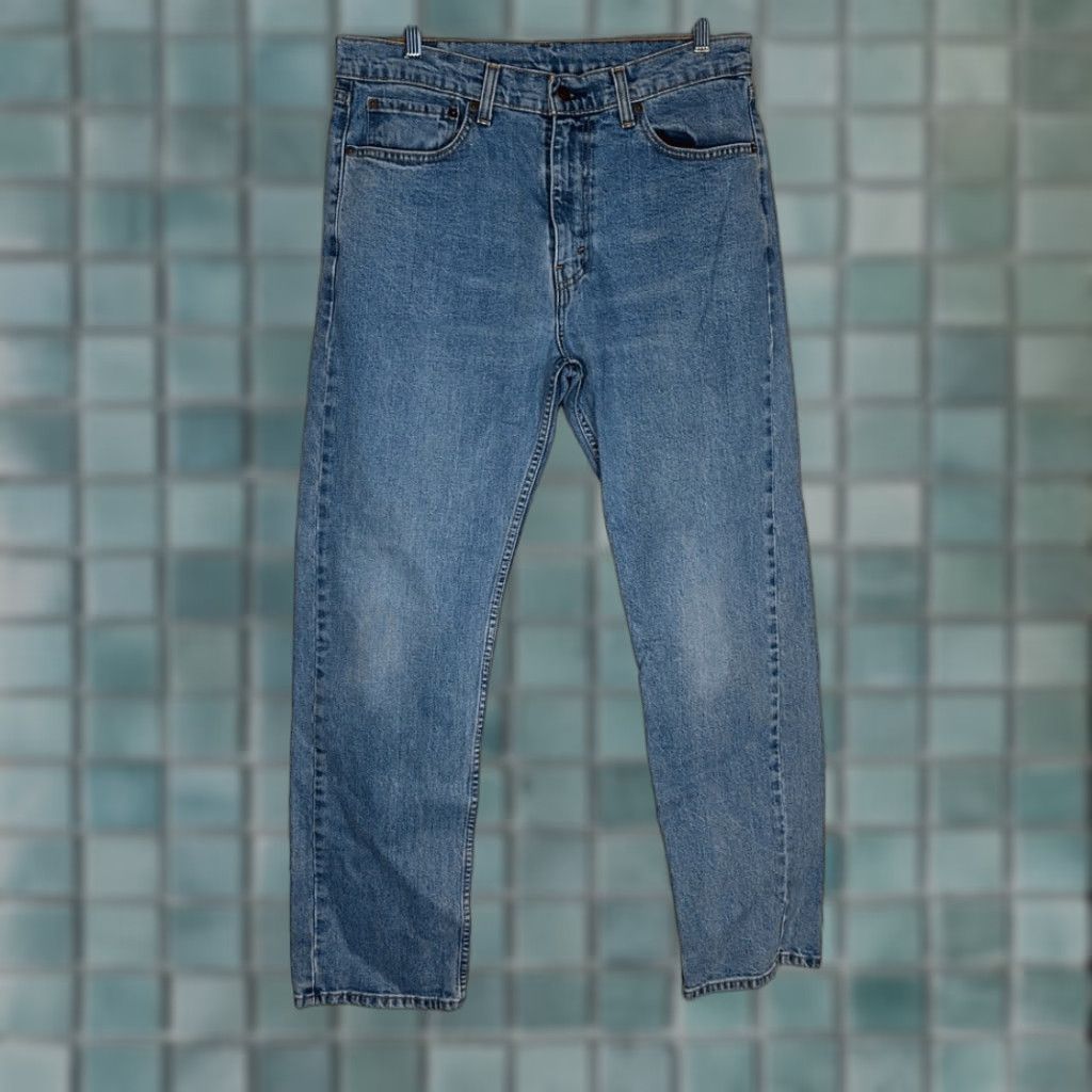 Levi's VINTAGE Levi’s Men’s 505 Jeans Straight Leg 34x30 Blue 34 Inseam 30 Mens Jeans Size US 34 / EU 50 - 1 Thumbnail