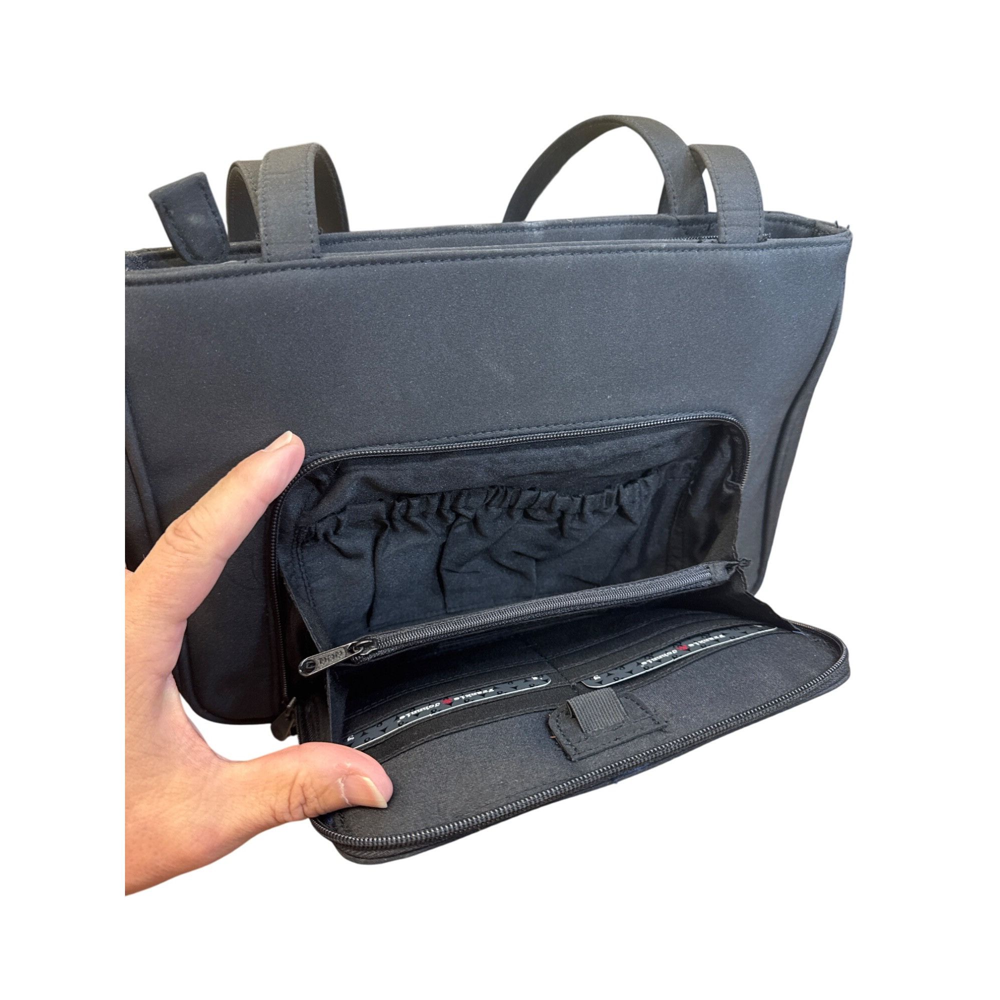 Other Frankie Johnnie womens black quilted Shoulder hand bag SKU81 Size ONE SIZE - 10 Thumbnail