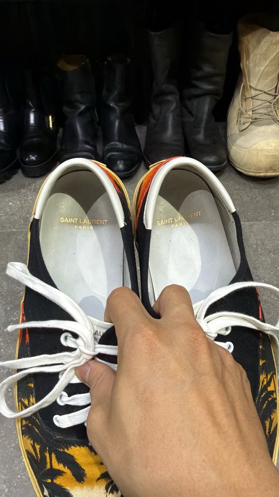 Saint Laurent Paris Saint Laurent Paris SS 2016 Sunset Palm Skate Sneakers Size US 13 / EU 46 - 3 Thumbnail