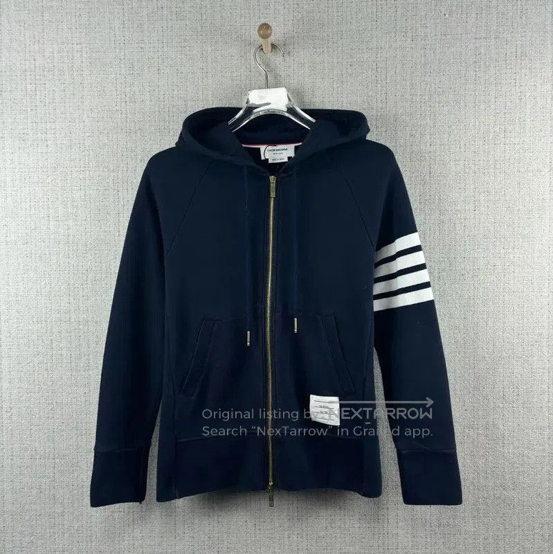 Thom Browne Thom Browne Women's Navy Striped Cotton Jacket . Size XS / US 0-2 / IT 36-38 - 1 Thumbnail