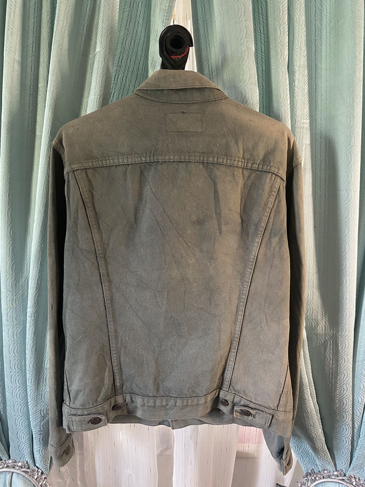 Levi's × Levi's Vintage Clothing Vintage Levis Faded Grey Denim Trucker Jacket Made in USA Size US S / EU 44-46 / 1 - 2 Thumbnail
