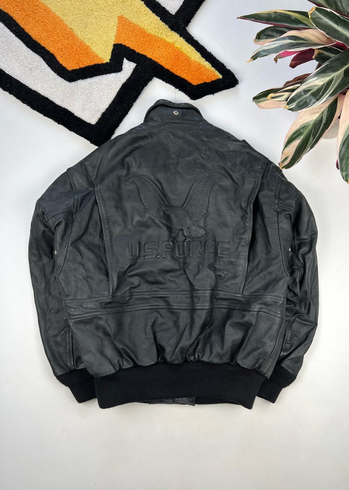 Vintage Vintage aviation A2 Leather Jacket moto schott nyc style Size US M / EU 48-50 / 2 - 3 Thumbnail