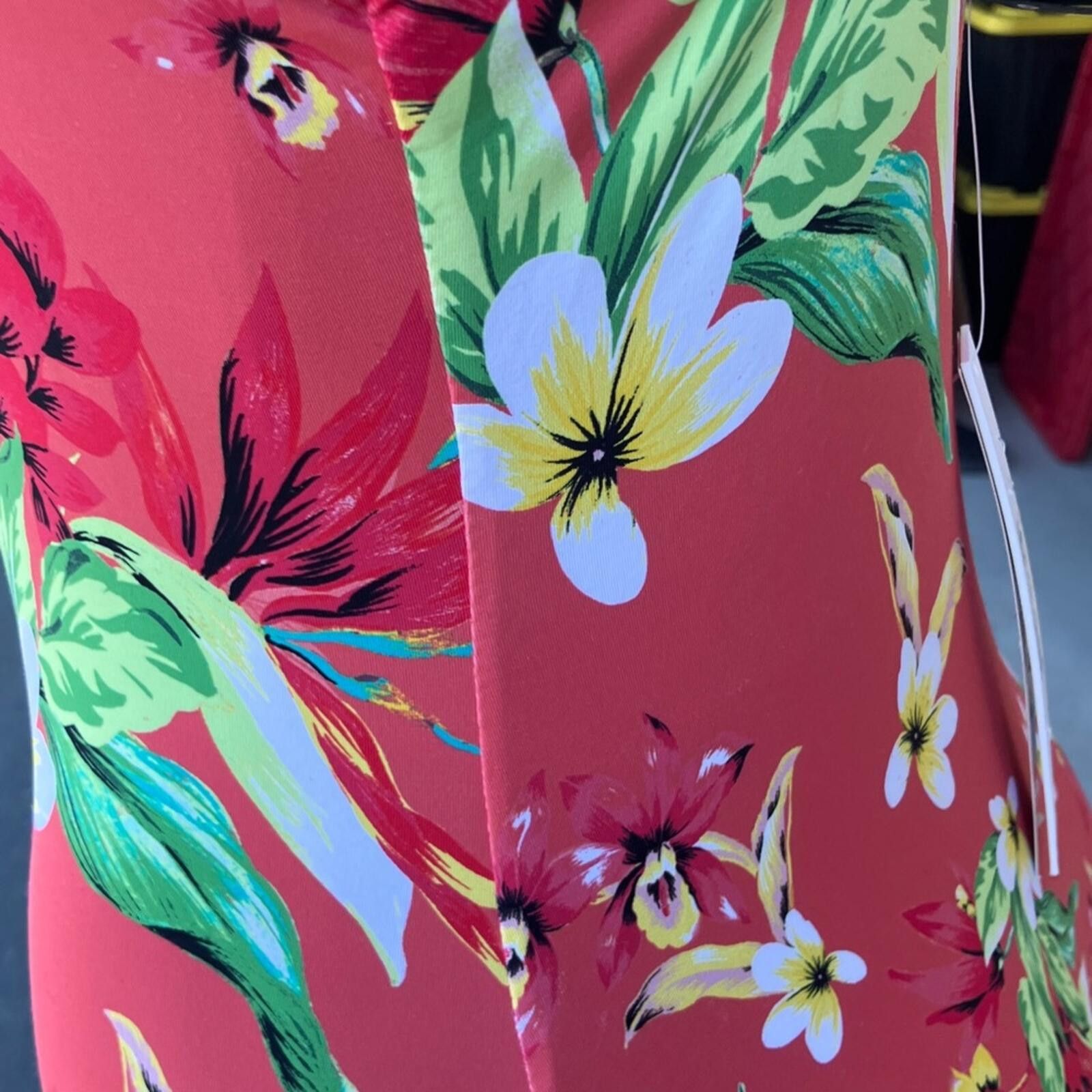 Aquascutum Aqua Coral Floral One-Piece Swimsuit Size ONE SIZE - 5 Thumbnail