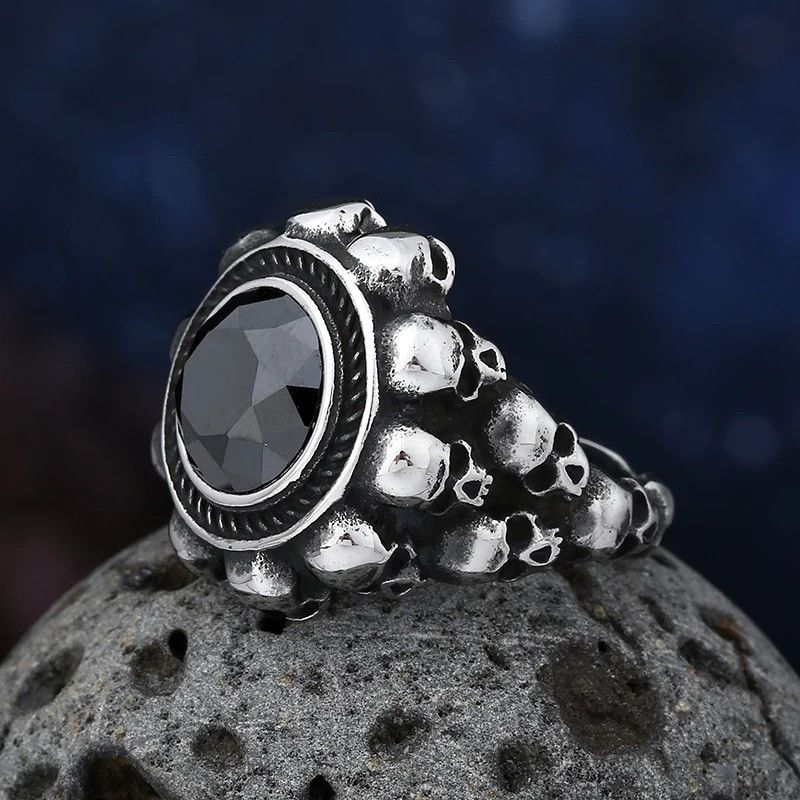 Japanese Brand × Vintage Heavy Sugar Skull Ring Size ONE SIZE - 3 Thumbnail