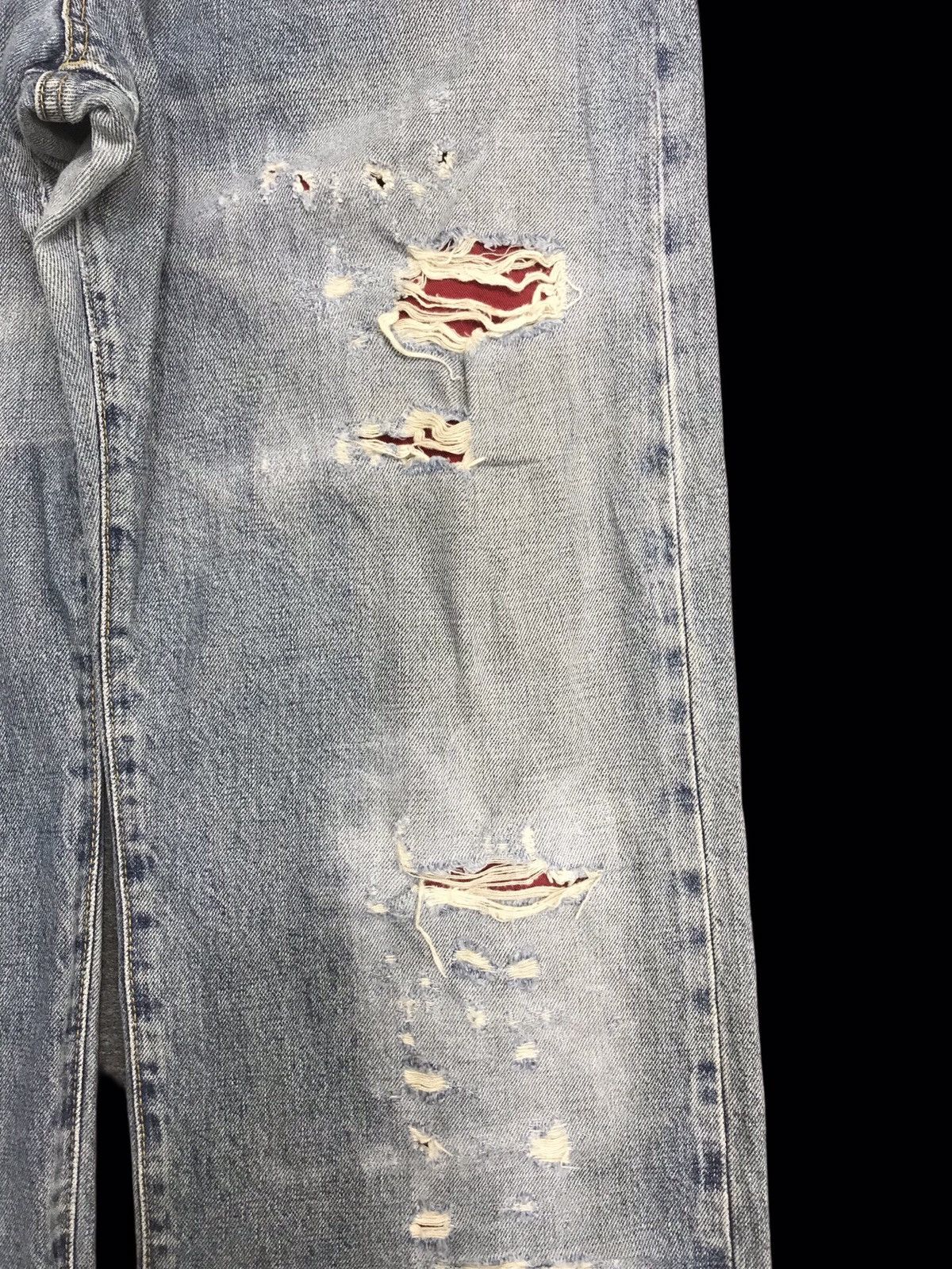 Edwin 💥BAGGY💥VINTAGE EDWIN DSTRESSD WIDE BAGGY CUSTOM DENIM F327 Size US 33 - 5 Thumbnail