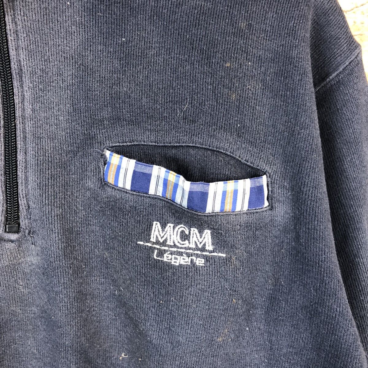 MCM MCM Legere faded Darkblue Sweatshirt vintage #A1514 Size US M / EU 48-50 / 2 - 9 Thumbnail