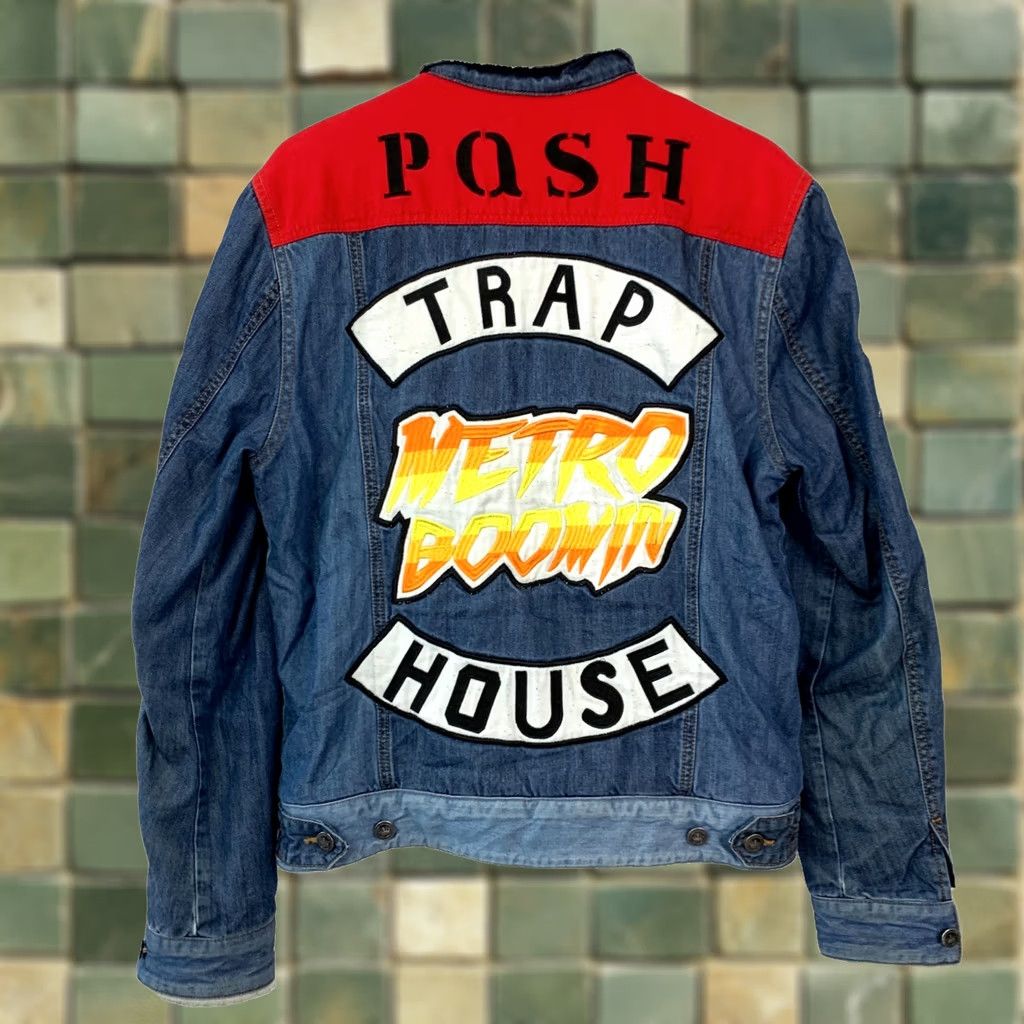 Denime Posh Denim Jacket Sherpa Lined Button Adult Medium Blue Size US M / EU 48-50 / 2 - 1 Thumbnail