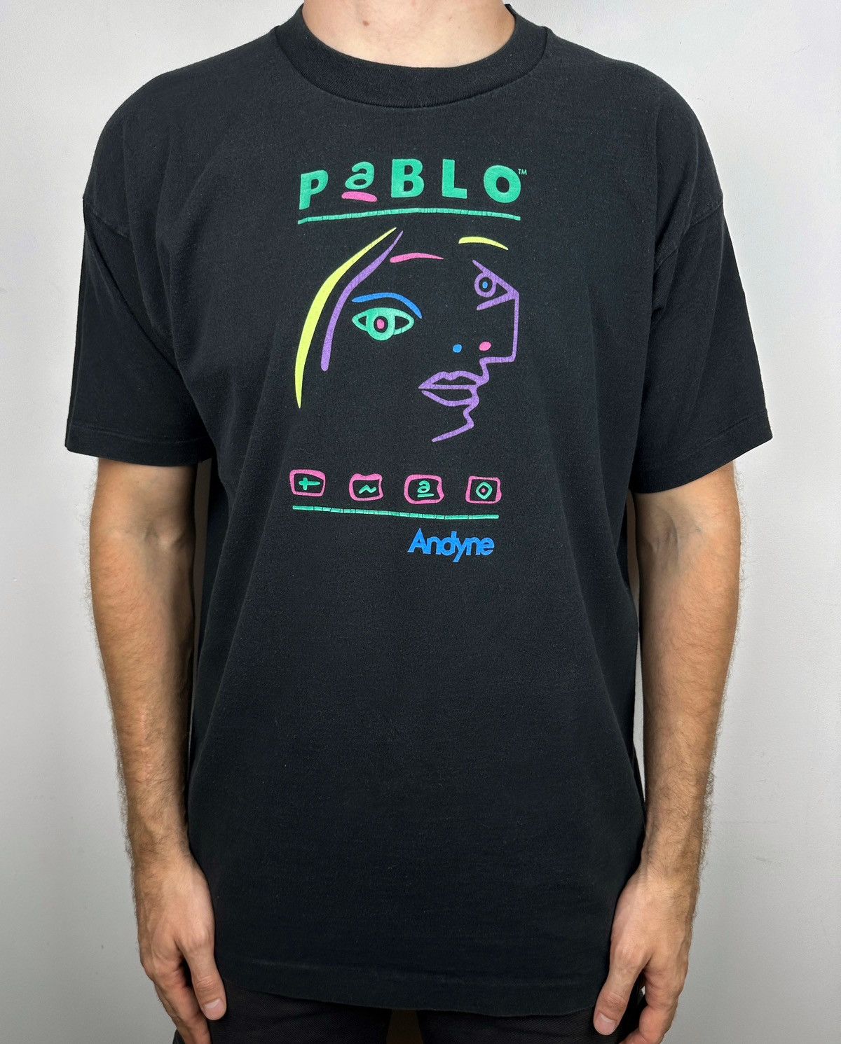Vintage 90s Vintage Pablo Picasso Andyne Art Graphic T Shirt Tee Size US XL / EU 56 / 4 - 2 Thumbnail