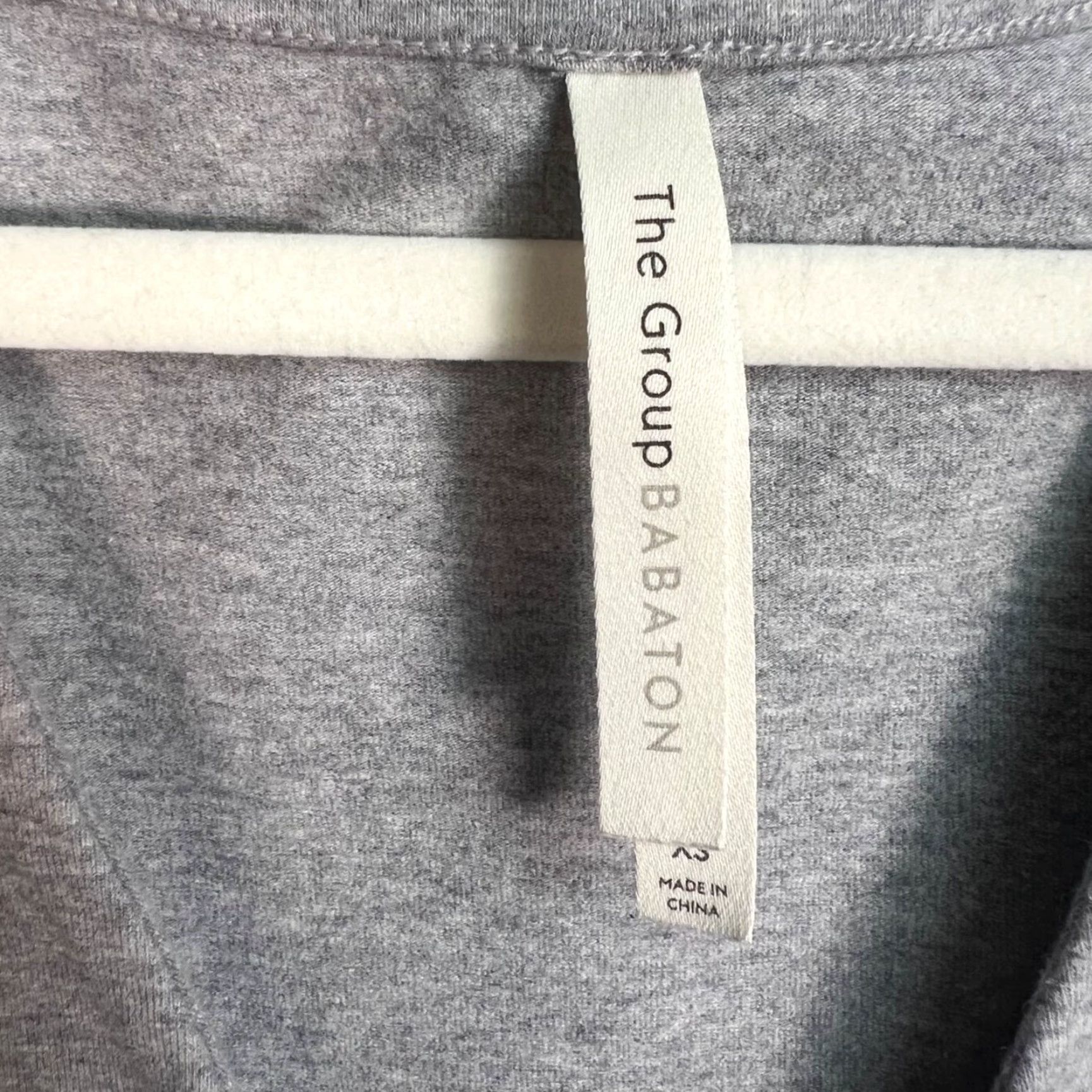 Vintage Babaton Romper Women's XS Gray Sleeveless V-Neck One-Piece Cotton Blend Casual Modern Size 26" / US 2 / IT 38 - 3 Thumbnail