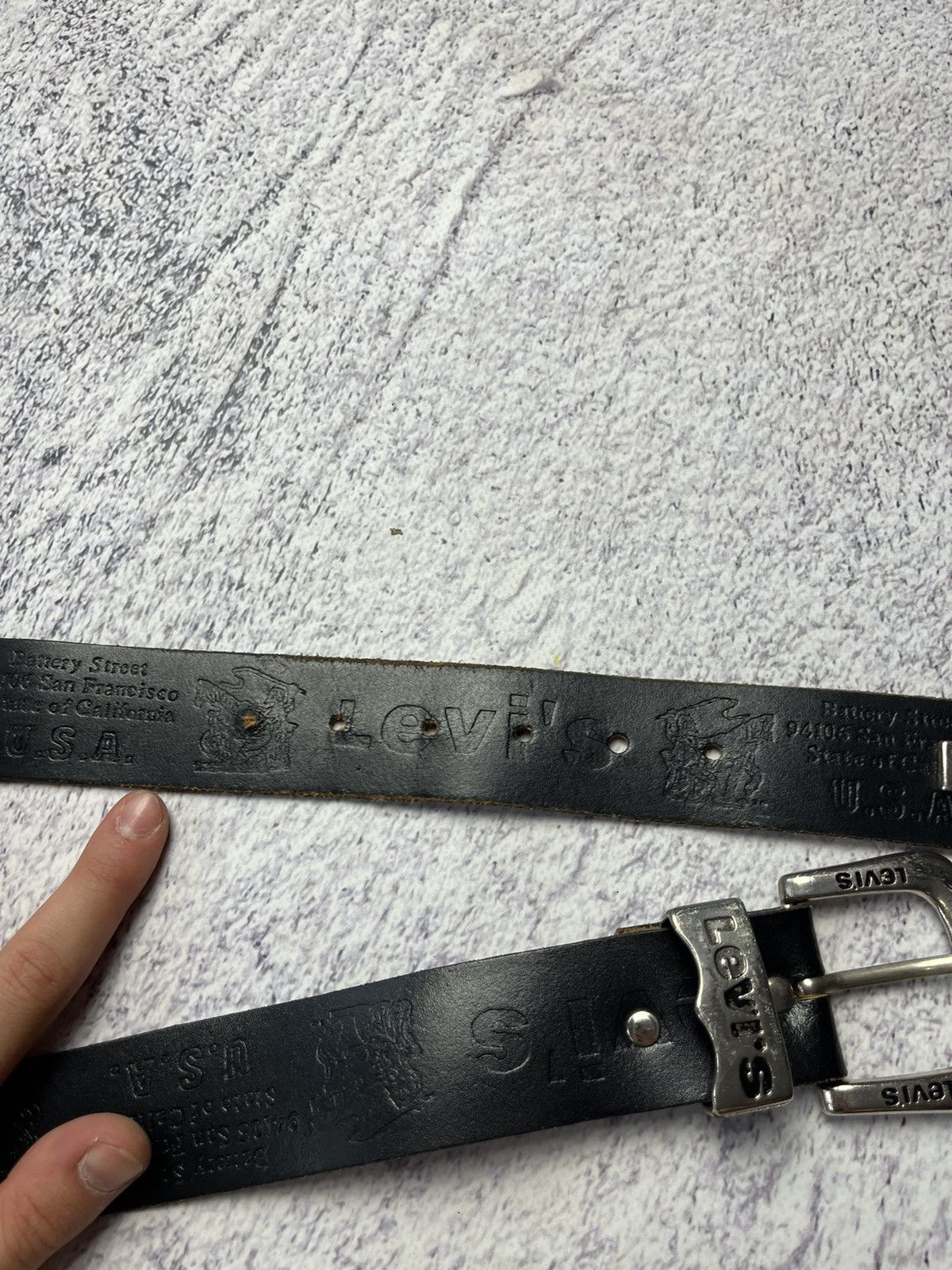 Levi's Vintage Levi’s Belts Leather Japanese Brand Y2K streetwear Size ONE SIZE - 8 Thumbnail
