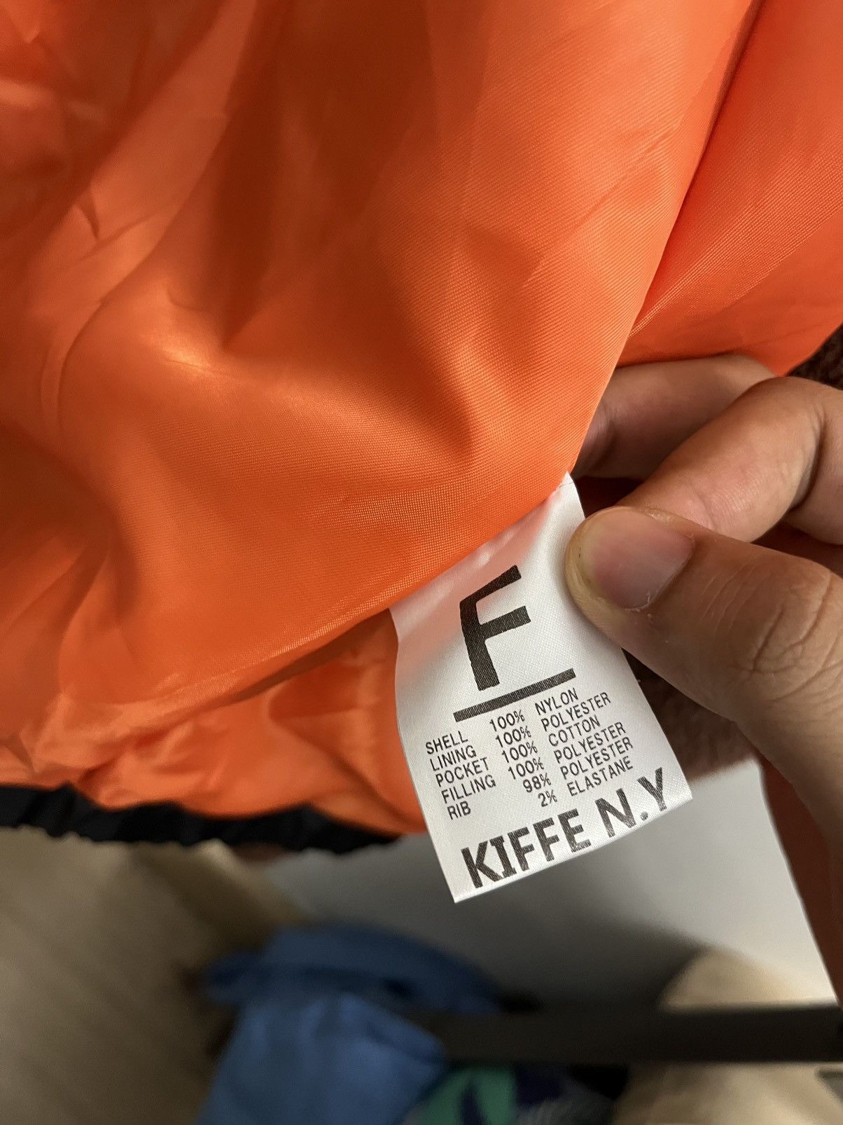 Vintage Vintage KIFFE Bomber Jacket – Black/Orange – Military Style Size US XL / EU 56 / 4 - 4 Thumbnail