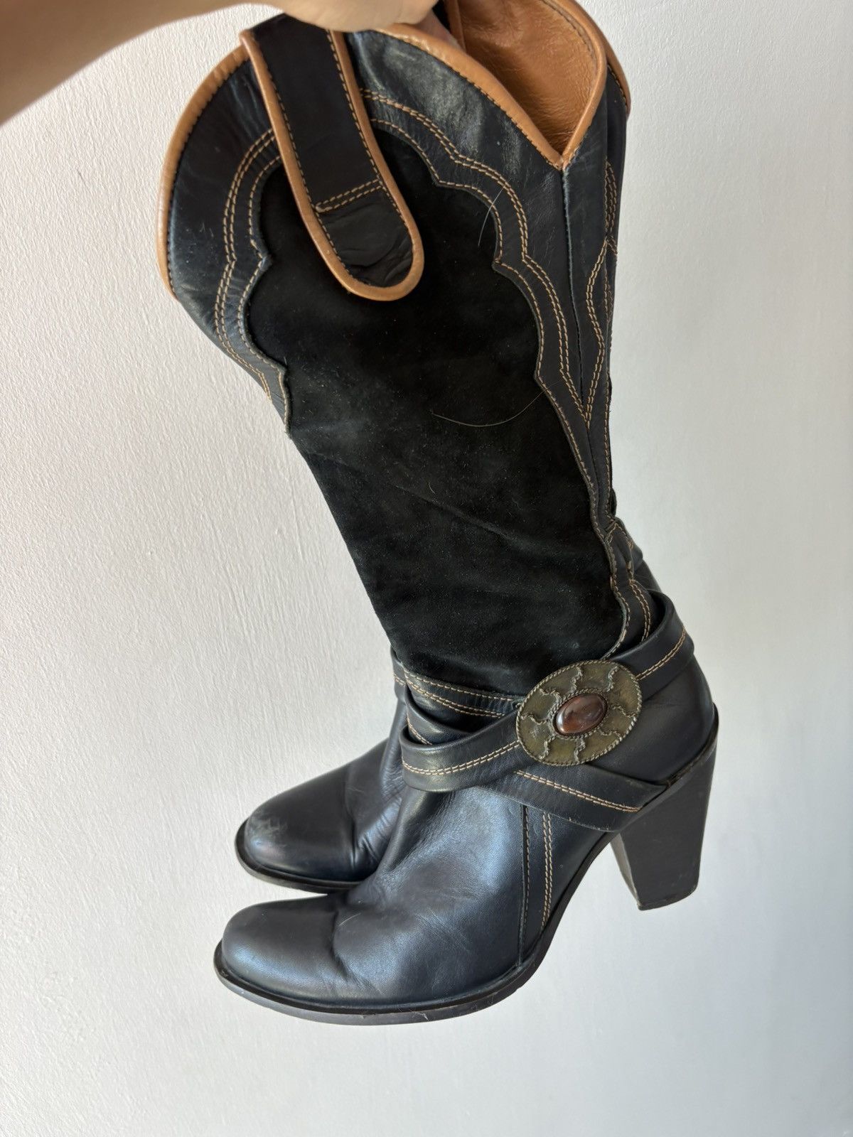 Vintage Y2k leather boots Size US 8 / IT 38 - 17 Thumbnail