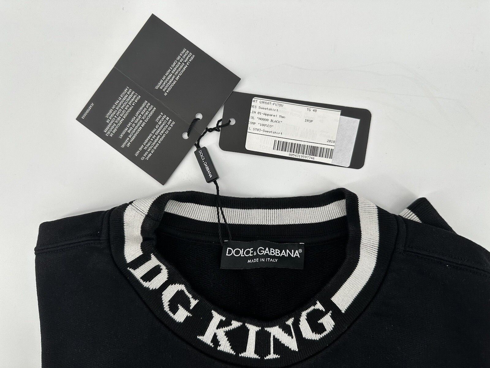 Dolce & Gabbana Size-48/M New Dolce&Gabbana Men's Sweatshirt Size US M / EU 48-50 / 2 - 6 Thumbnail