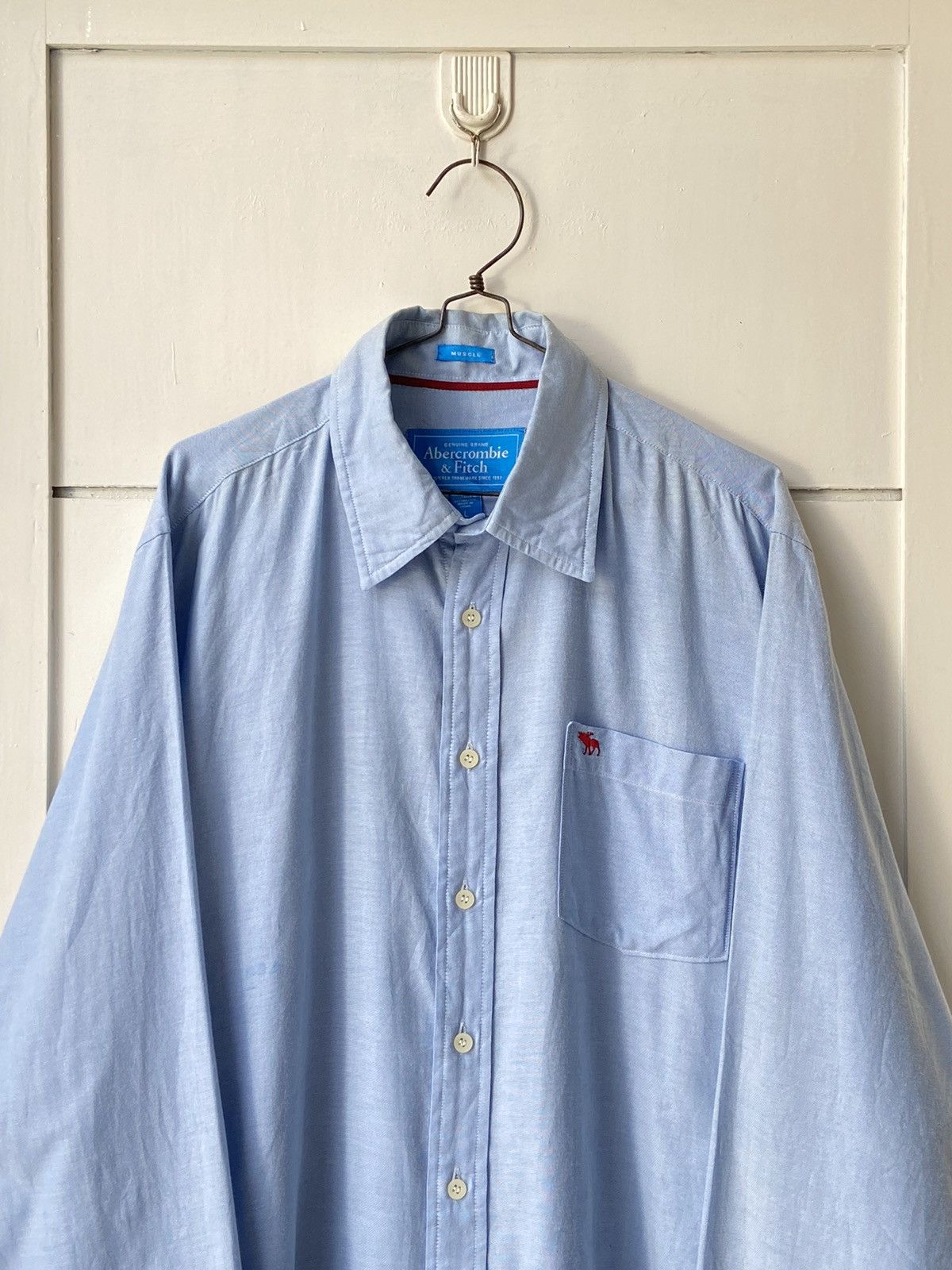 Abercrombie & Fitch ABERCROMBIE & FITCH Blue Shirt Size US L / EU 52-54 / 3 - 2 Thumbnail