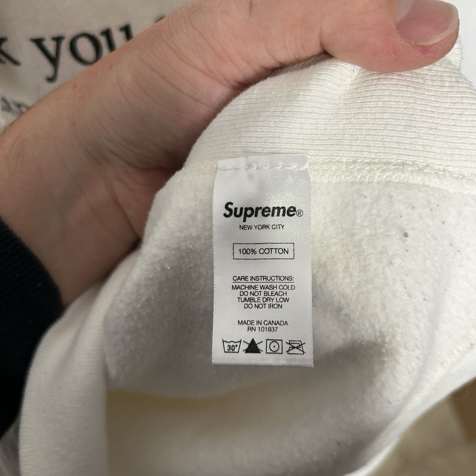Supreme Supreme “They F*ck You Up” Poem Hooded Sweatshirt FW16 Size US M / EU 48-50 / 2 - 12 Thumbnail