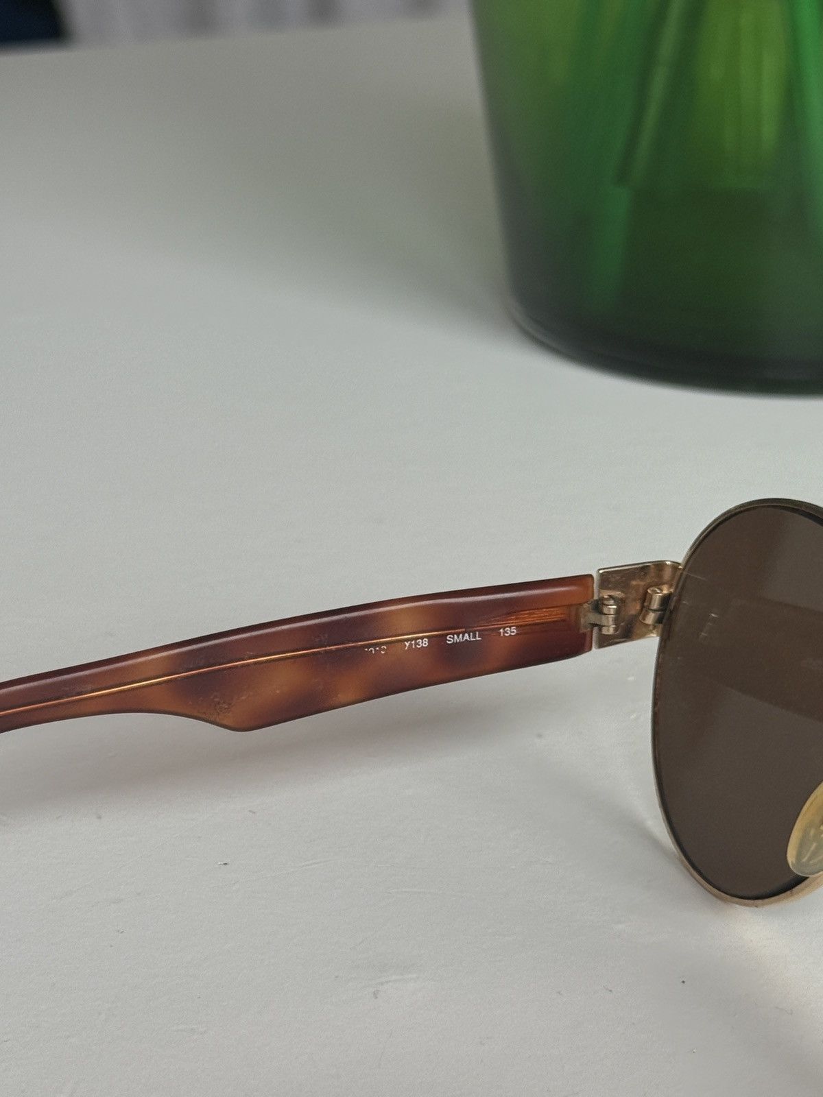 Yves Saint Laurent Vintage 90s Yves saint Laurent YSL oval sunglasses designer Size ONE SIZE - 7 Thumbnail