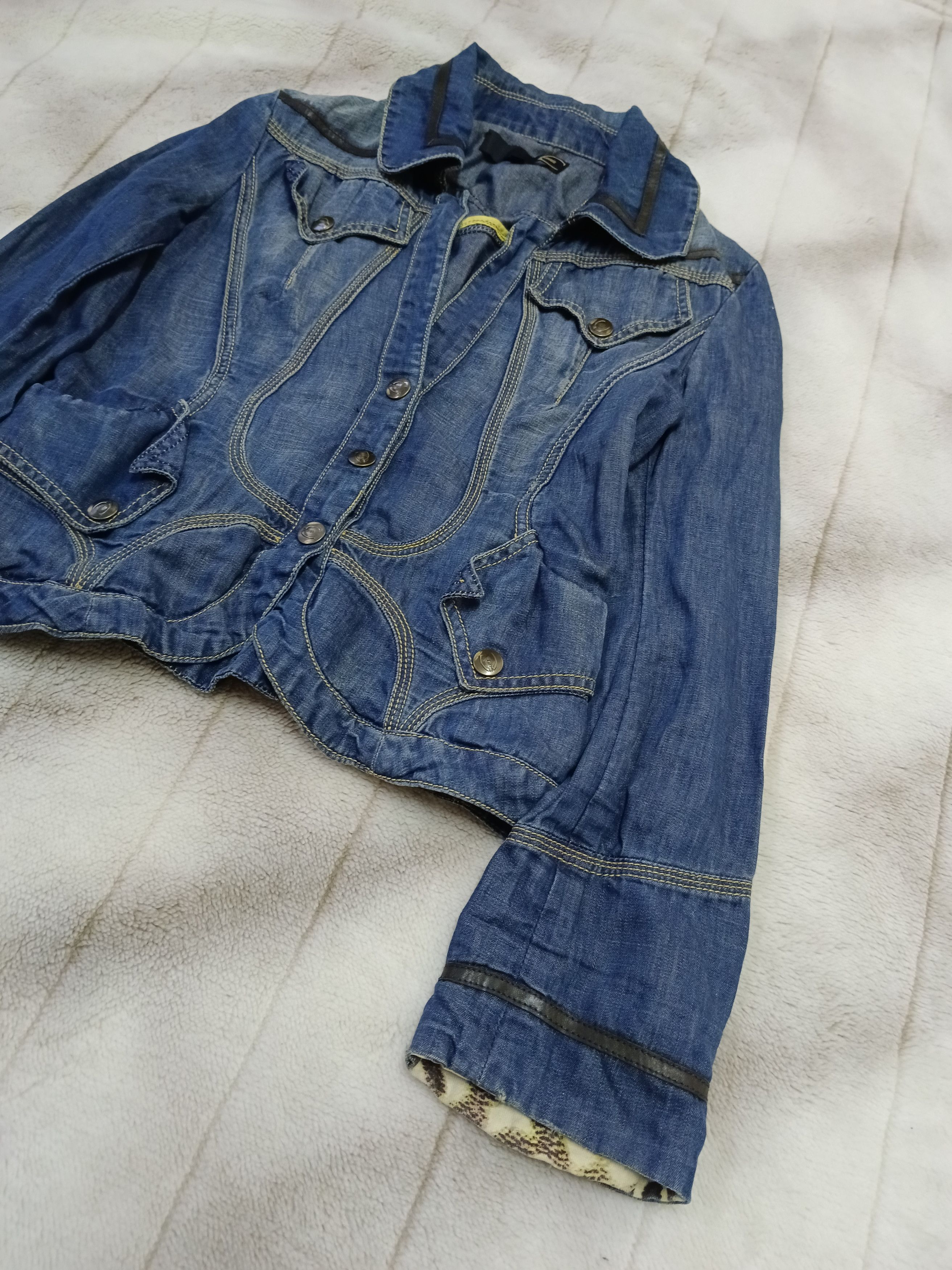 Just Cavalli JUST CAVALLI DENIM JACKET Size S / US 4 / IT 40 - 3 Thumbnail