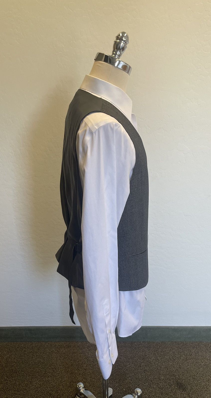 John Varvatos Flat Front Trouser & Matching Waistcoat Size US 40 / EU 56 - 3 Thumbnail