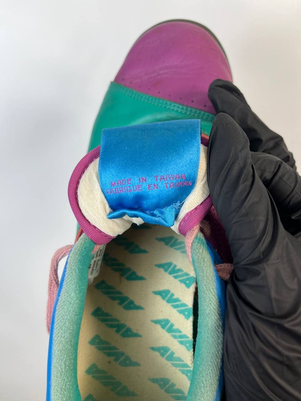 Avia AVIA 80s RETRO PURPLE GREEN LEATHER SNEAKERS WOMENS 9 Size US 9 / IT 39 - 8 Thumbnail