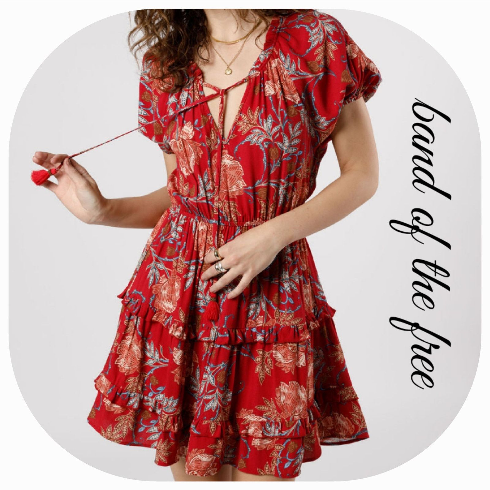 Other NWT Band of the Free Connie Floral Mini Dress Sz. M [8-10] Size M / US 6-8 / IT 42-44 - 1 Thumbnail