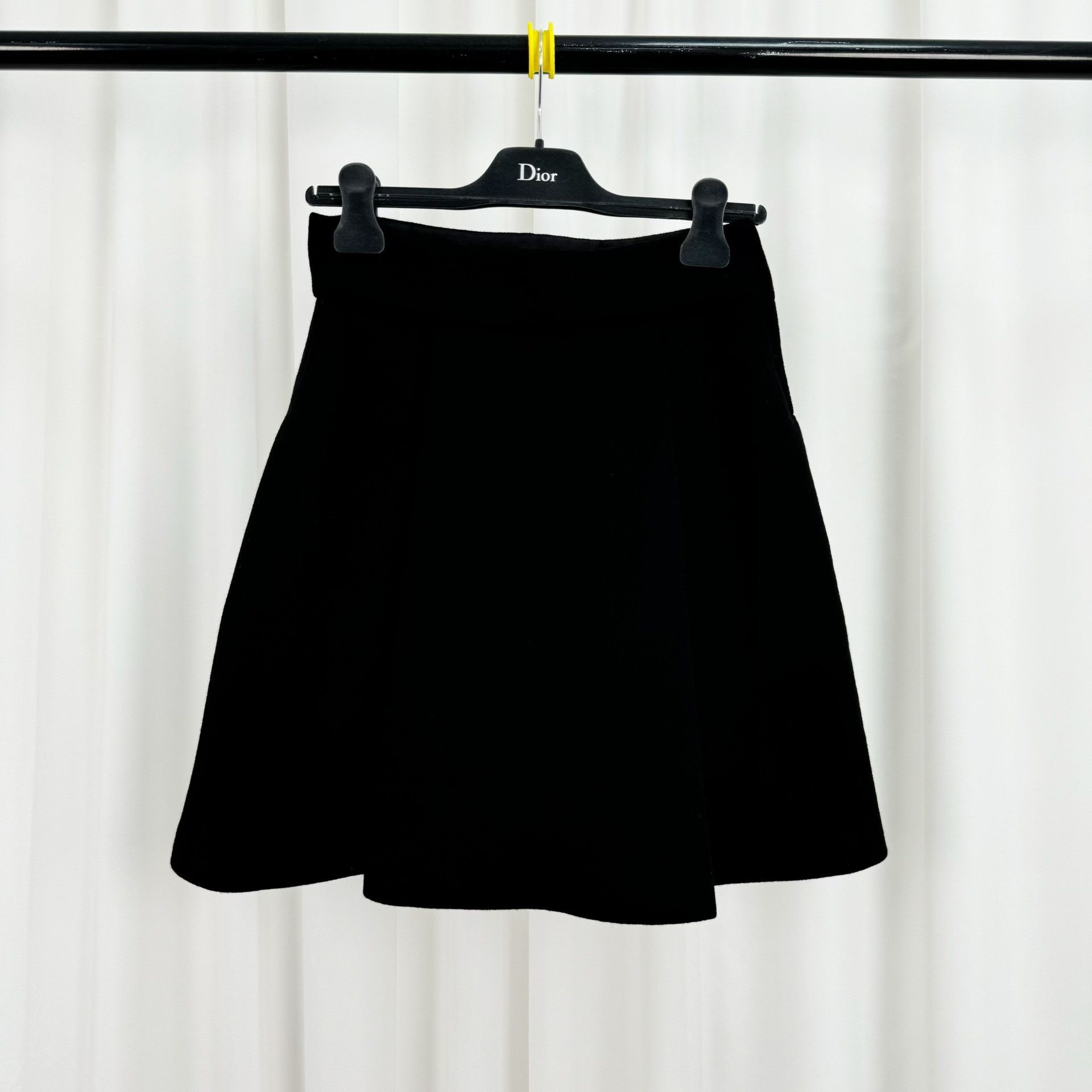 Miu Miu Miu Miu Black Wool Zip Skirt Size 40" / US 18 - 1 Thumbnail