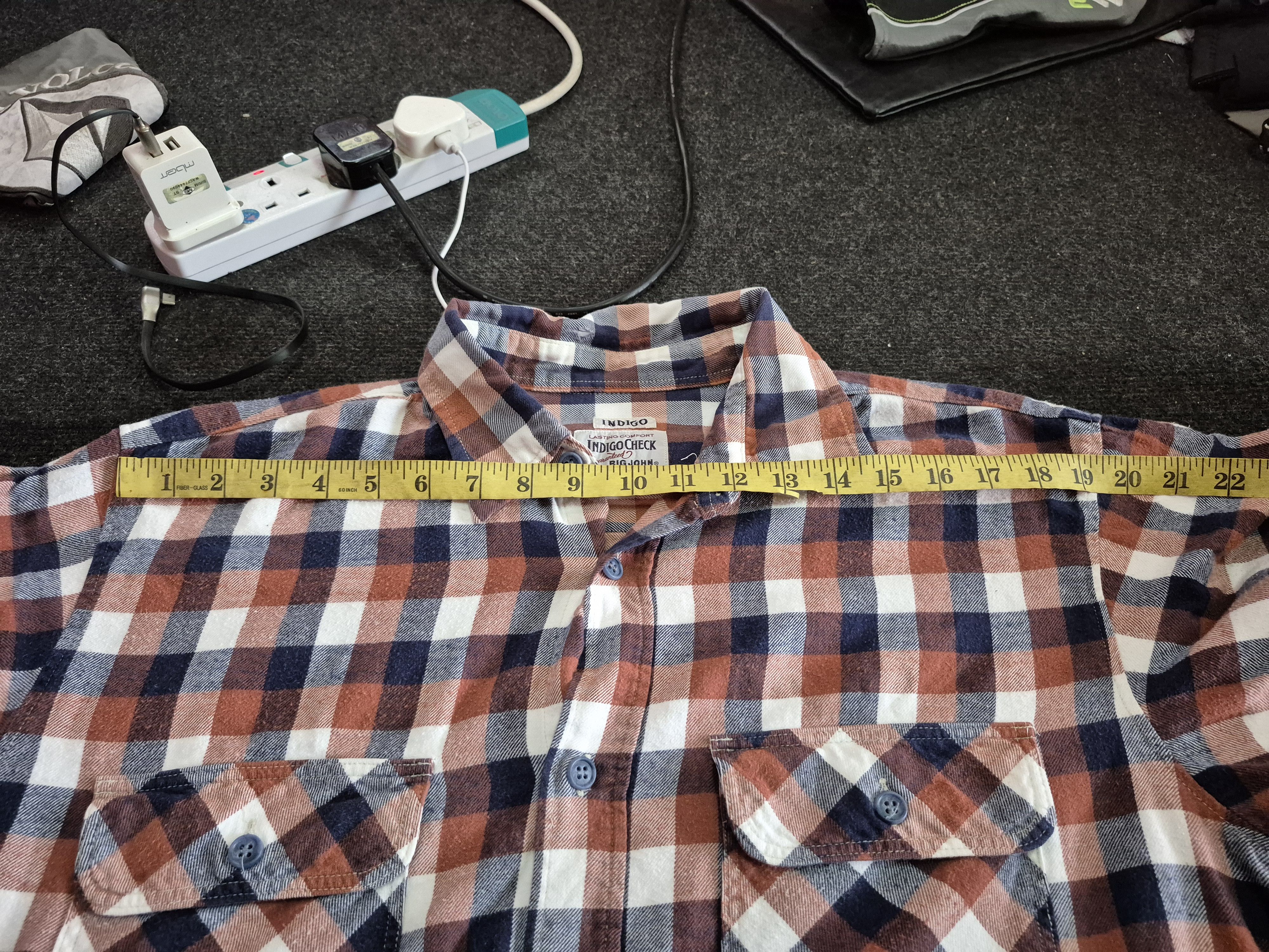 Big John 🔥 Big John Checkered Flannel Button Up Shirt Size US XL / EU 56 / 4 - 9 Thumbnail