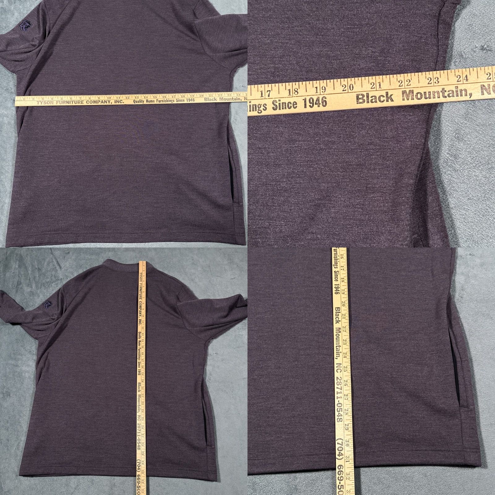 TravisMathew Travis Mathew Jacket Mens XL Heather Purple Full Zip Size US XL / EU 56 / 4 - 8 Thumbnail