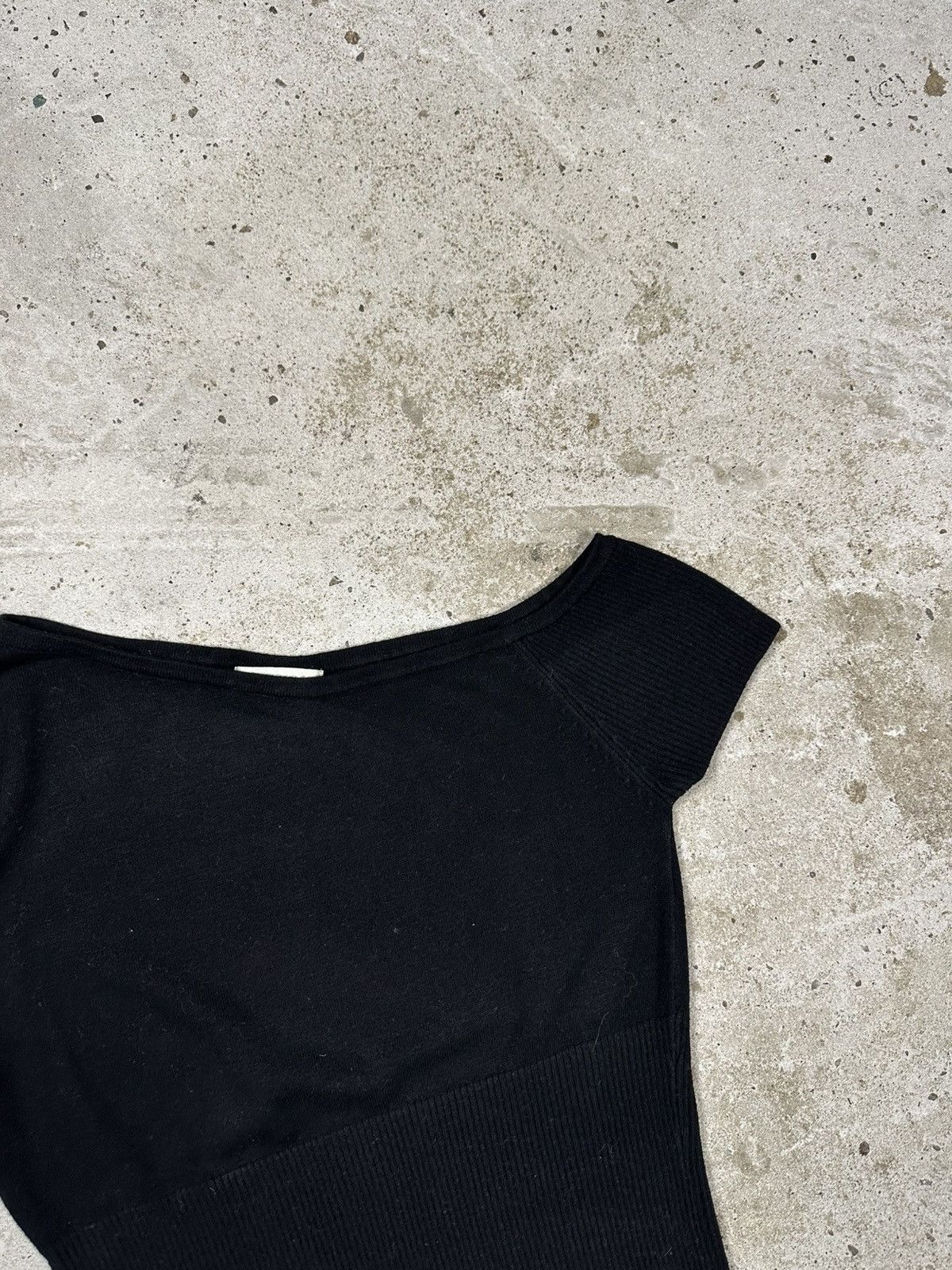 Japanese Brand Vintage Y2K Kookai Black Asymmetrical Top Blouse Size M / US 6-8 / IT 42-44 - 6 Thumbnail
