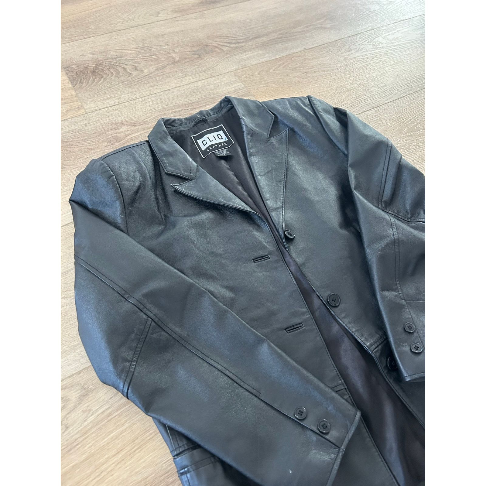 Leather CLIO | LEATHER BLAZER Size M / US 6-8 / IT 42-44 - 3 Thumbnail