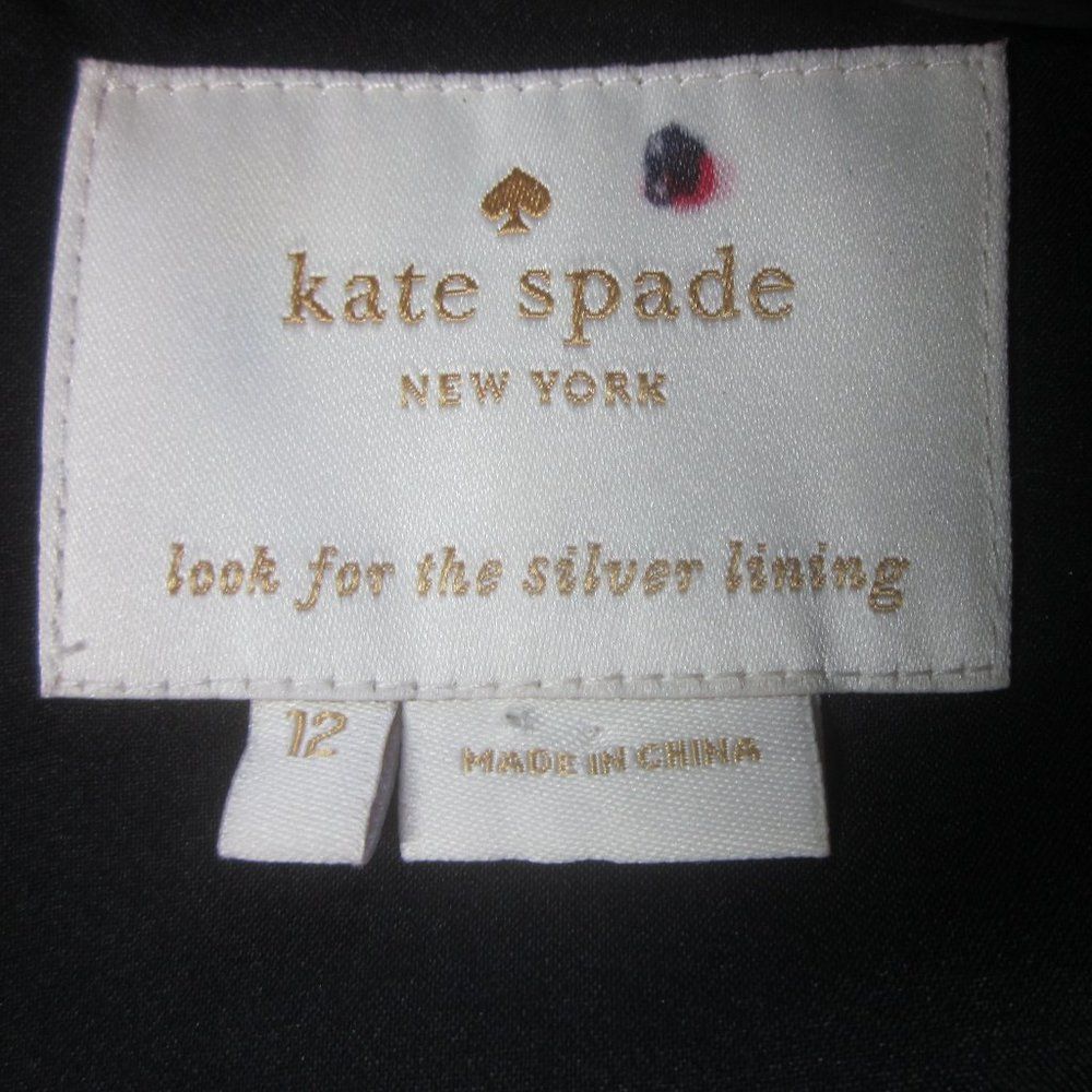 Kate Spade Kate Spade Womens Size 12 Black Sheath Work Dress Lined with Size L / US 10 / IT 46 - 2 Thumbnail