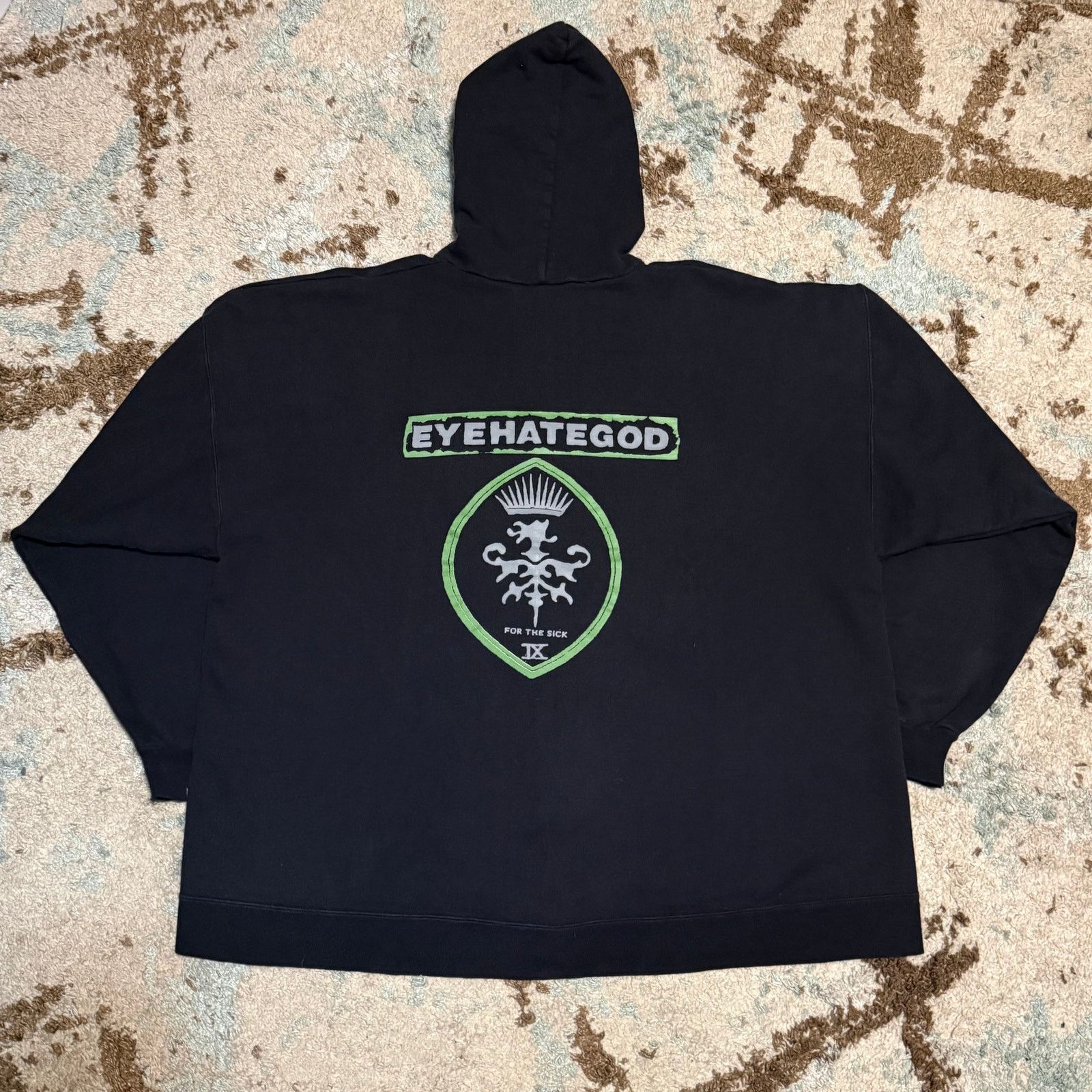 Band Tees × Hanes × Vintage Eyehategod For The Sick New Orleans Hoodie 2XL Sludge Band Size US XXL / EU 58 / 5 - 1 Thumbnail