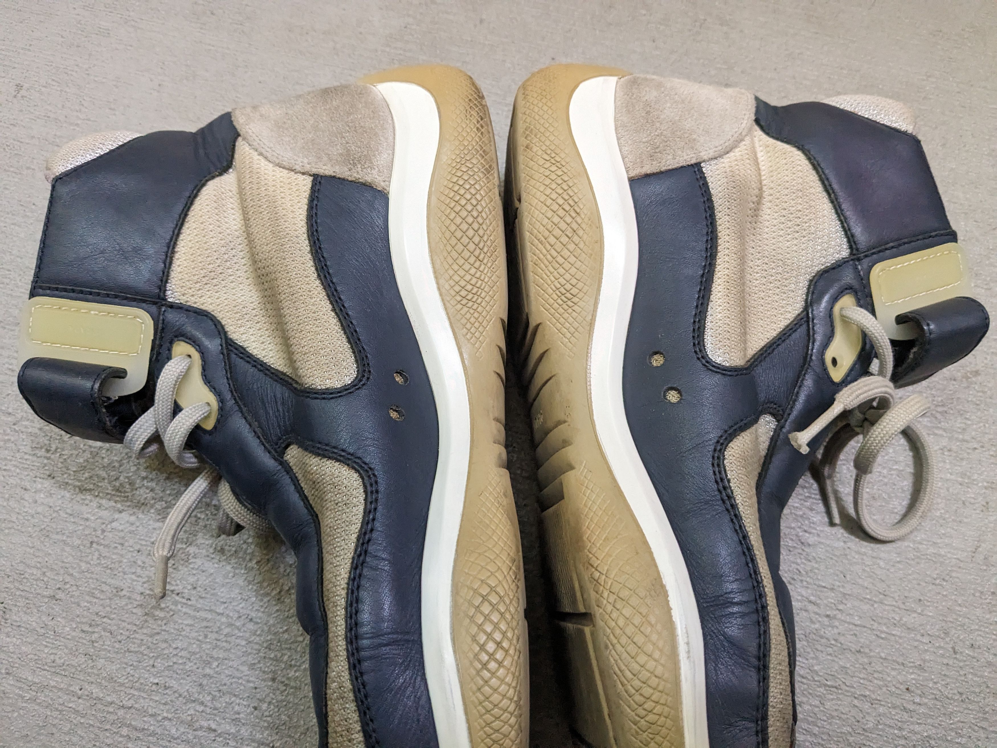 Prada Prada America's Cup Sneakers Navy Blue High 9.5 Leather Size US 9.5 / EU 42-43 - 8 Thumbnail