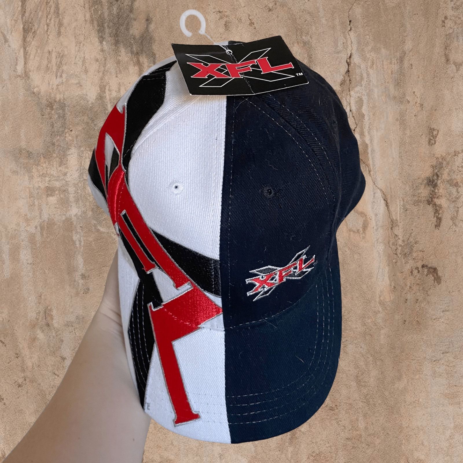 Vintage Vintage Y2K XFL Hat OSFA Large Embroidered Drew Pearson NWT Size ONE SIZE - 3 Thumbnail