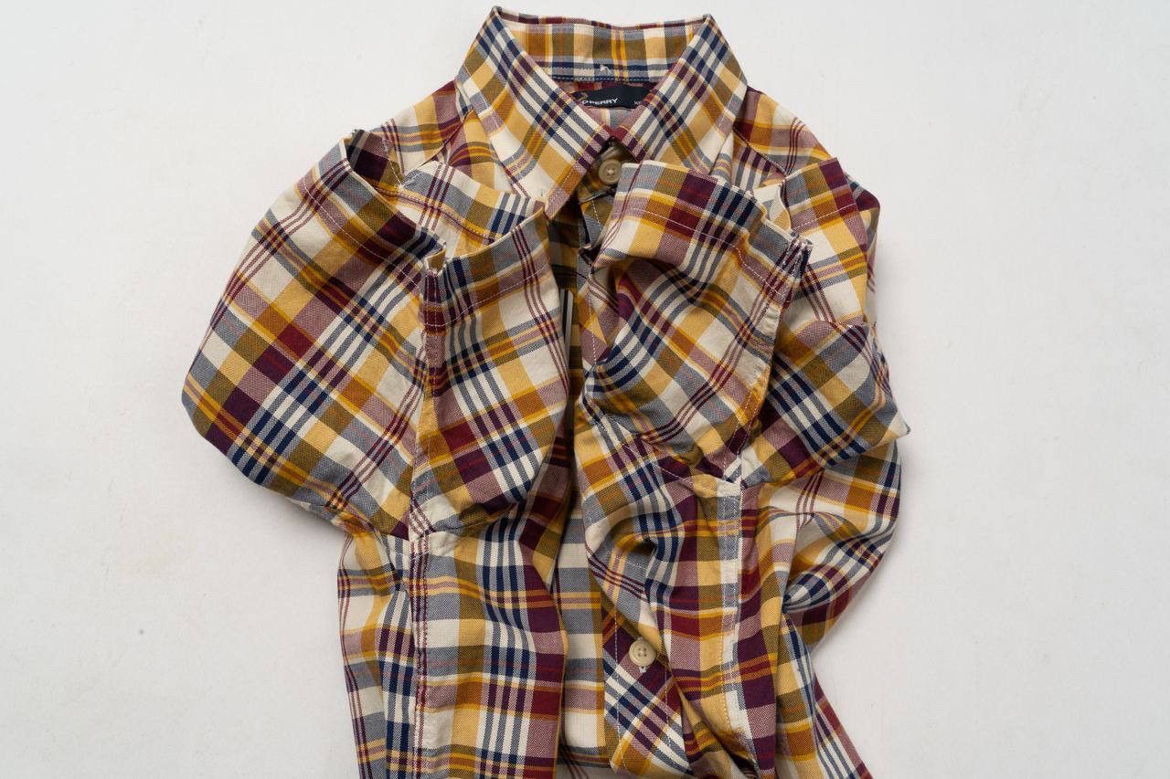 Fred Perry 🔵 FRED PERRY Short Sleeve Cotton Madras Check Shirt Size US XS / EU 42 / 0 - 10 Thumbnail