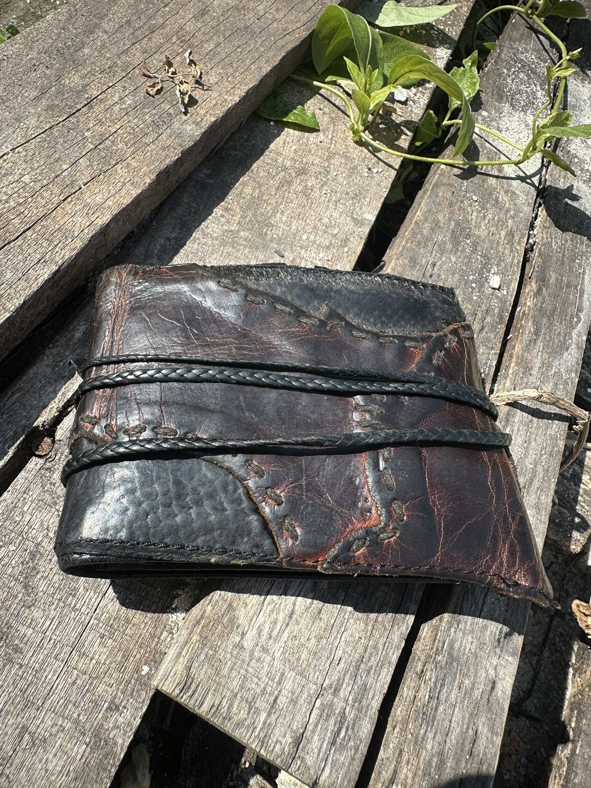 14th Addiction 14th addiction leather wallet punk design Size ONE SIZE - 2 Thumbnail