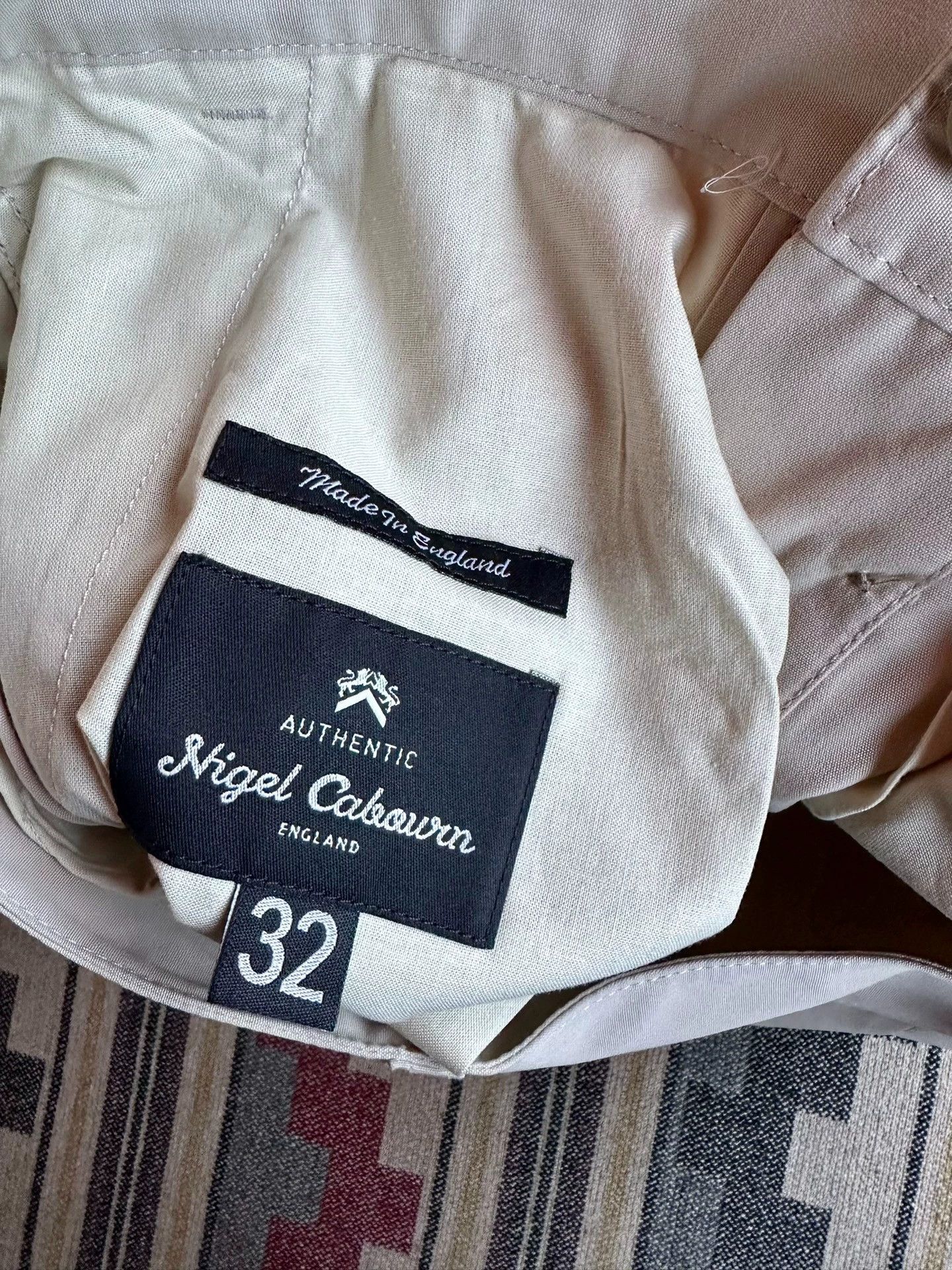 Nigel Cabourn Nigel Cabourn P-3-TA Chino Vintage Khaki Slim Fit W32,W34 Size US 32 / EU 48 - 5 Thumbnail