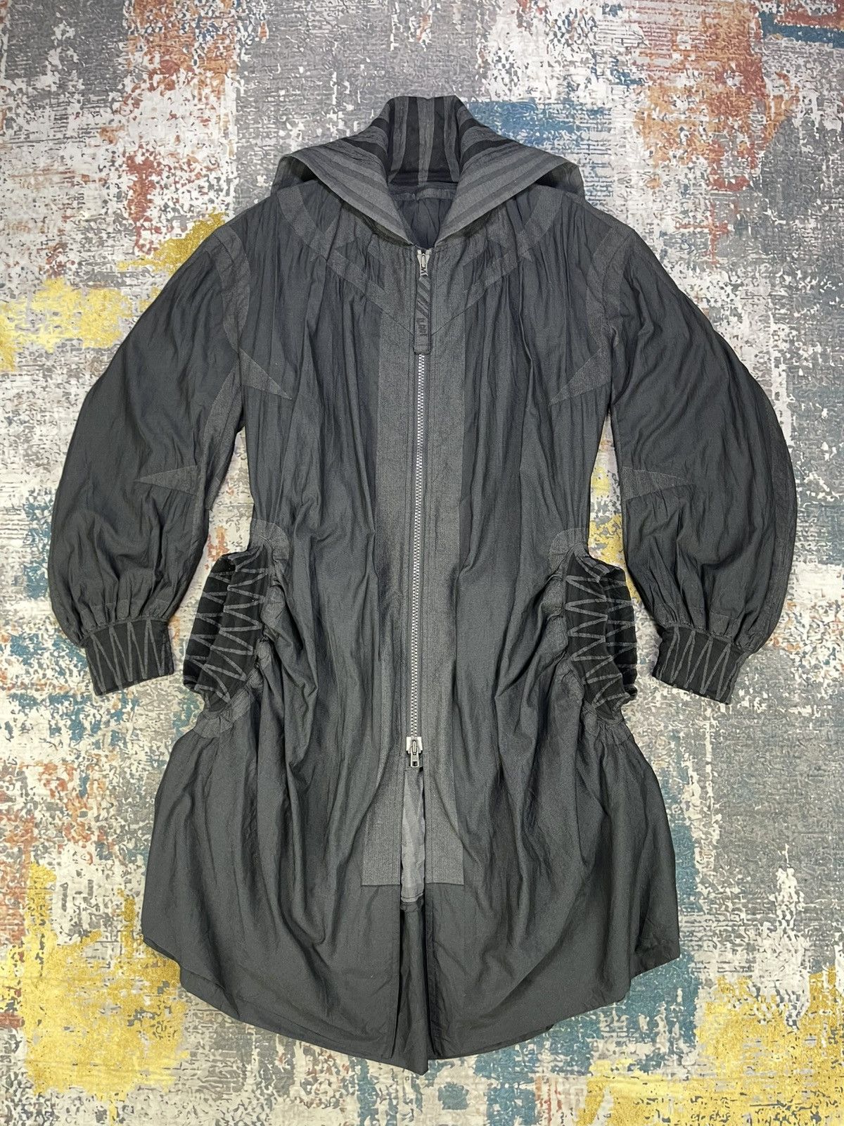 Issey Miyake Issey Miyake A-POC FA002 Ruffle Balloon Jacket Size US M / EU 48-50 / 2 - 2 Thumbnail
