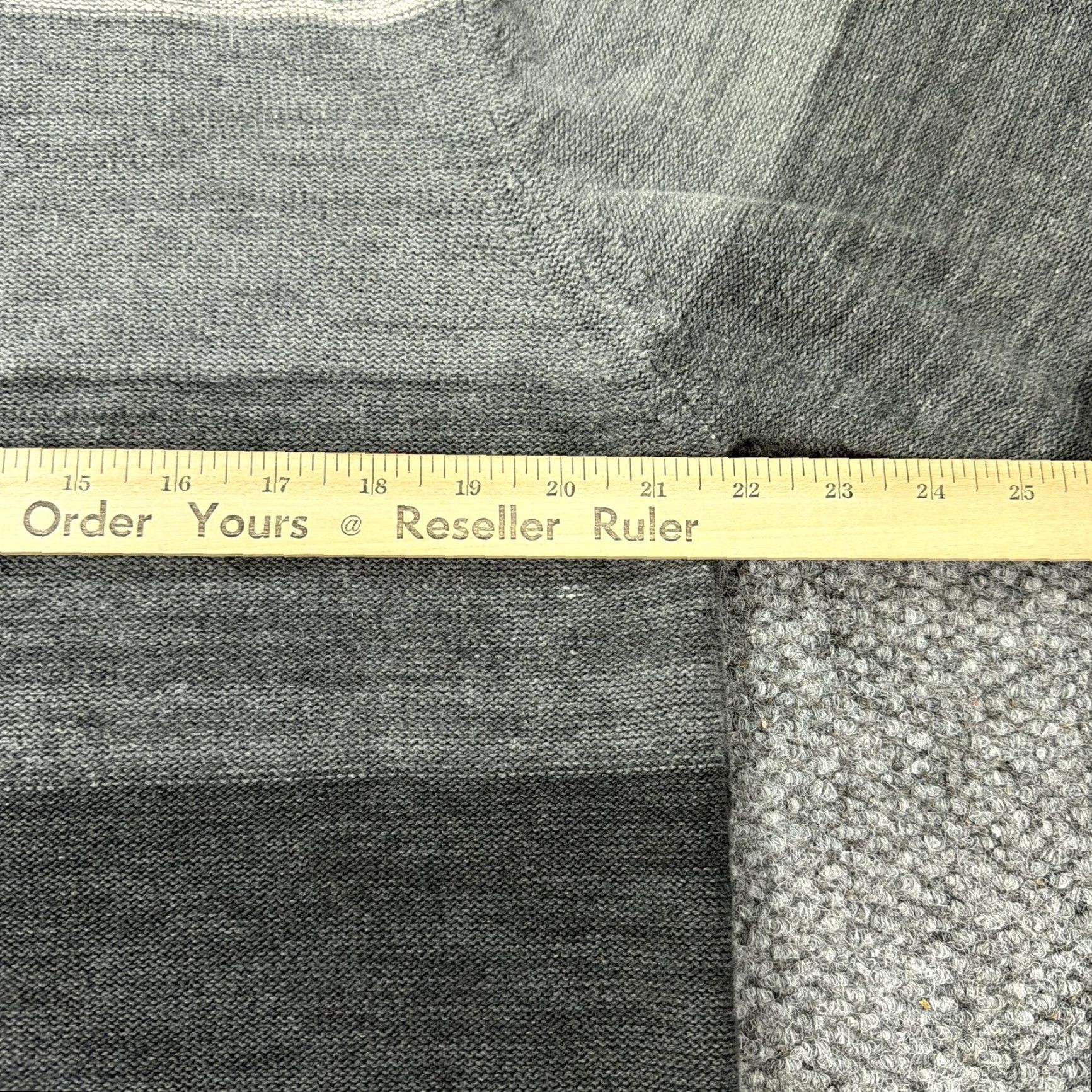 Vintage US Polo Assn Sweater Mens Large Gray Ombre Stripe Quarter Zip Knit Pullover Size US L / EU 52-54 / 3 - 7 Thumbnail