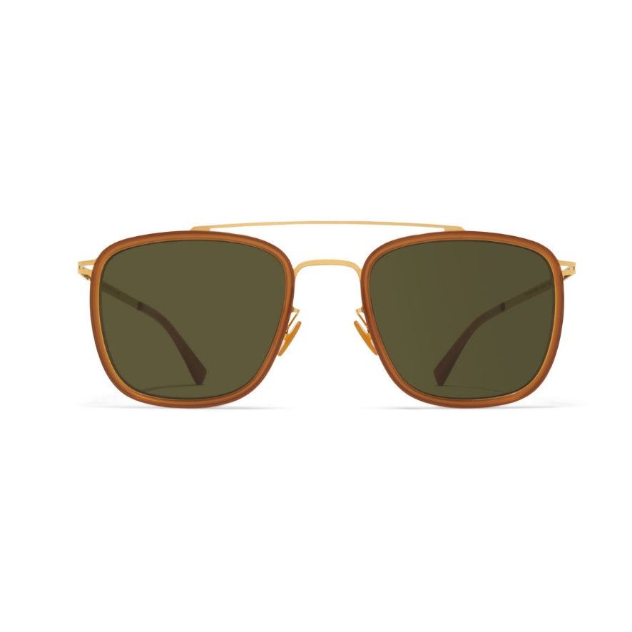 Mykita Mykita Men's Gold Brown Jeppe 6U79 Eyewear Sunglasses Size ONE SIZE - 9 Thumbnail